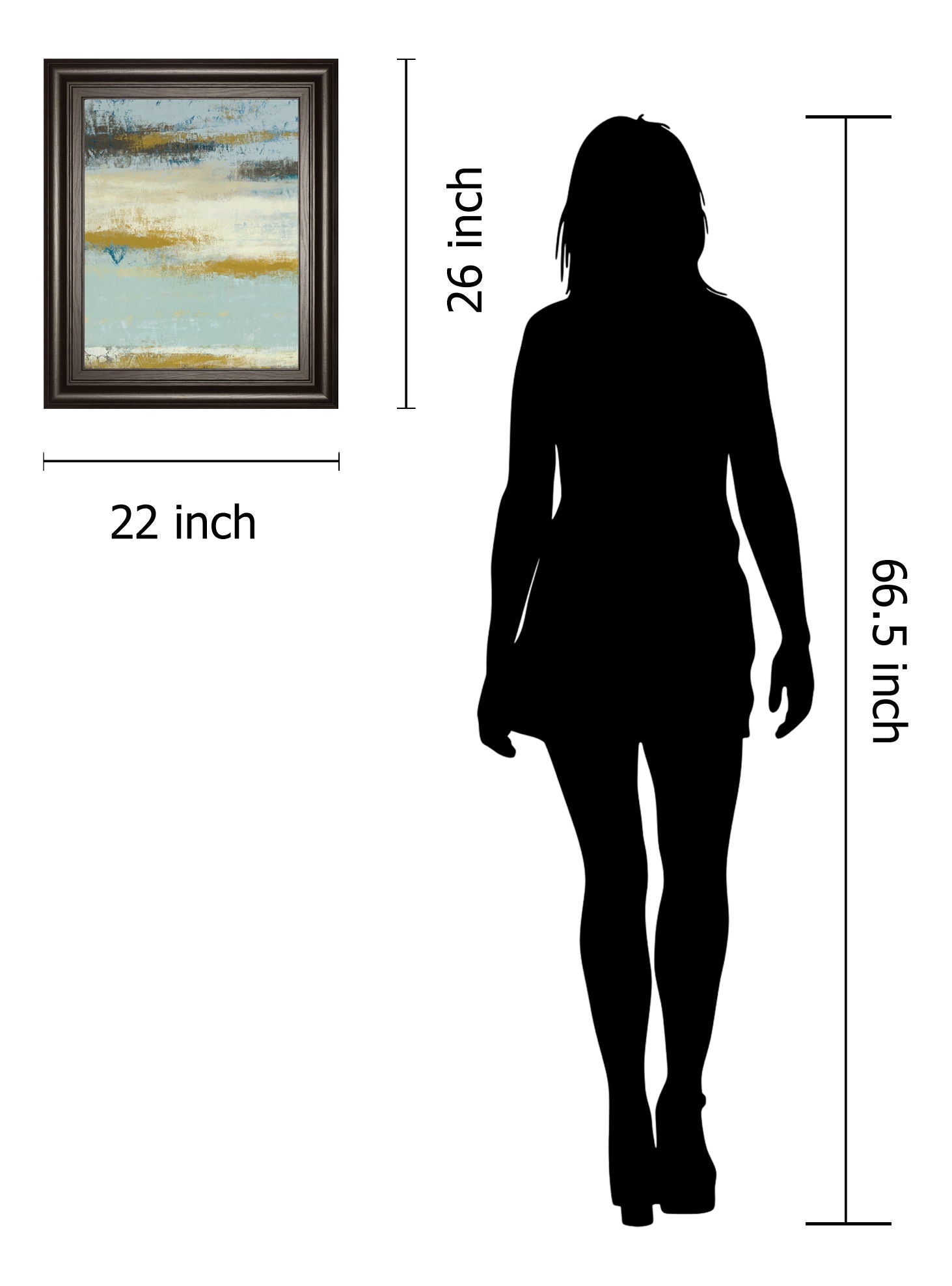 Ocean View By Vindedzis - Framed Print Wall Art - Light Blue