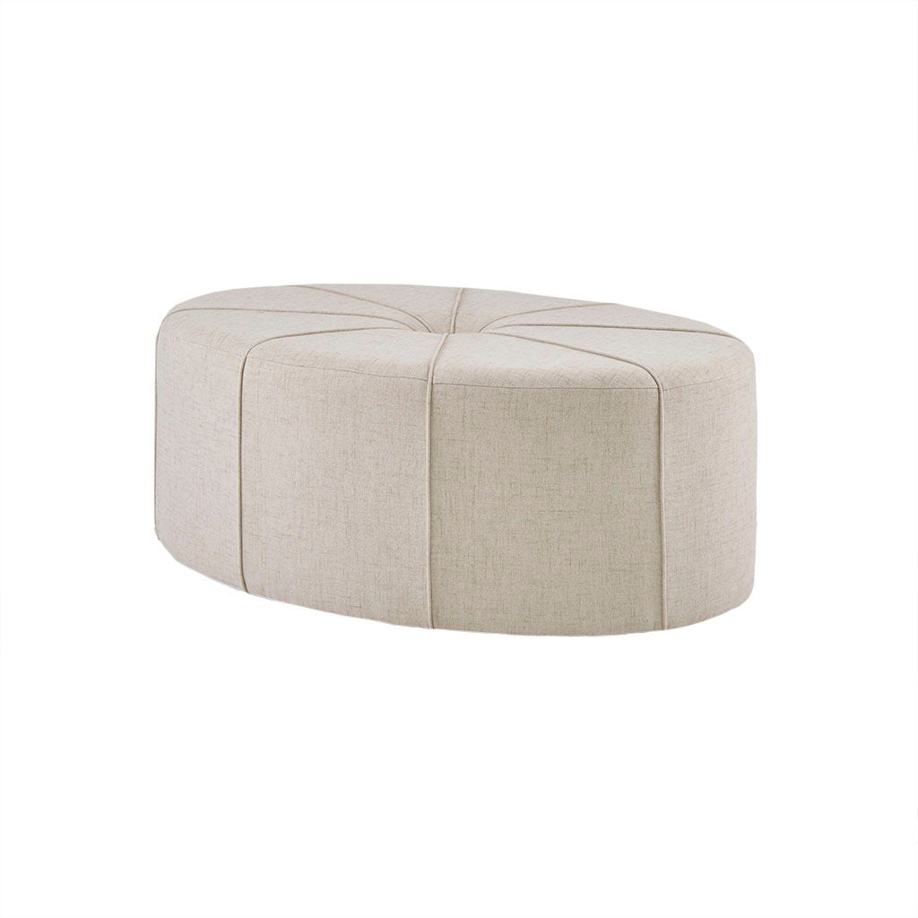 Ferris - Oval Ottoman - Cream