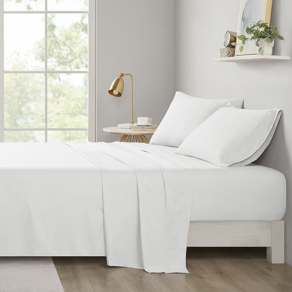 Microfiber - Twin All Season Wrinkle Free Sheet Set - White