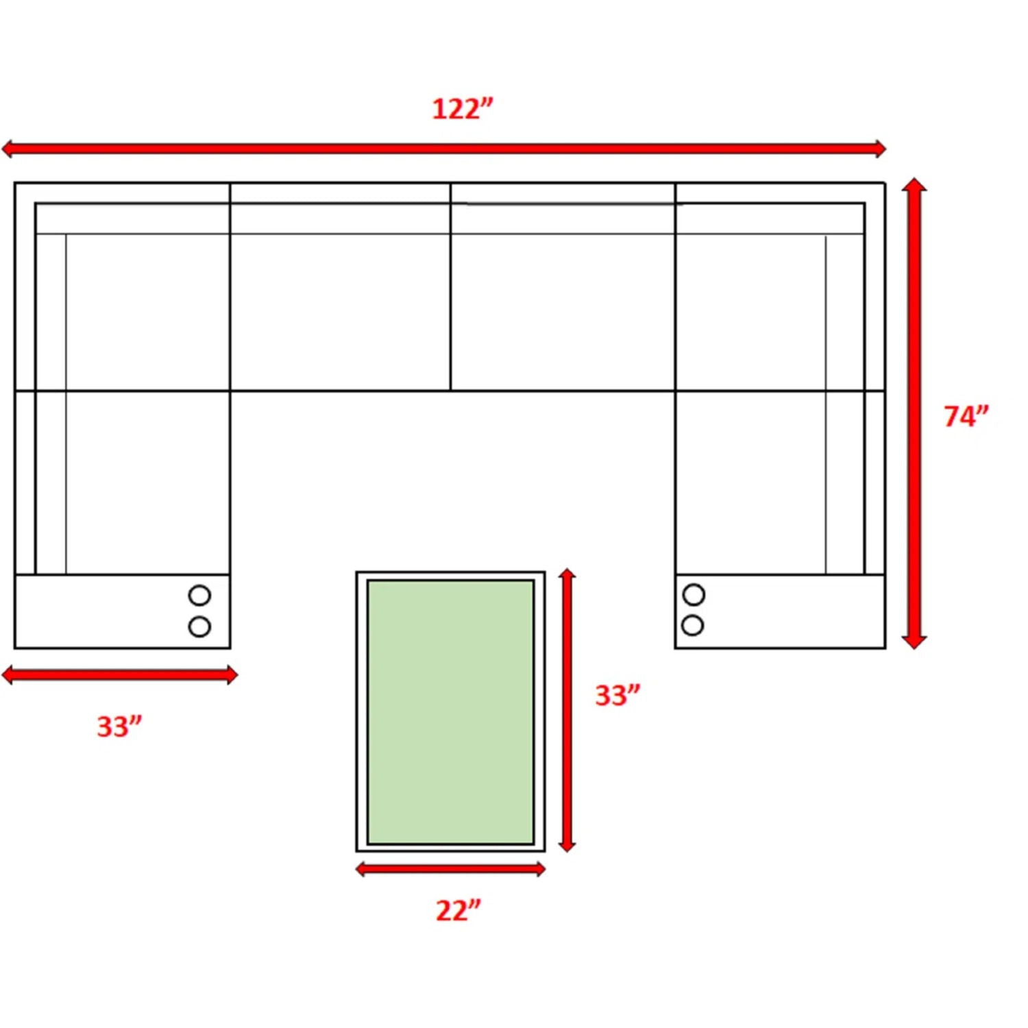 All Weather Seating Set With Cushions, 4 Person - Gray Mix