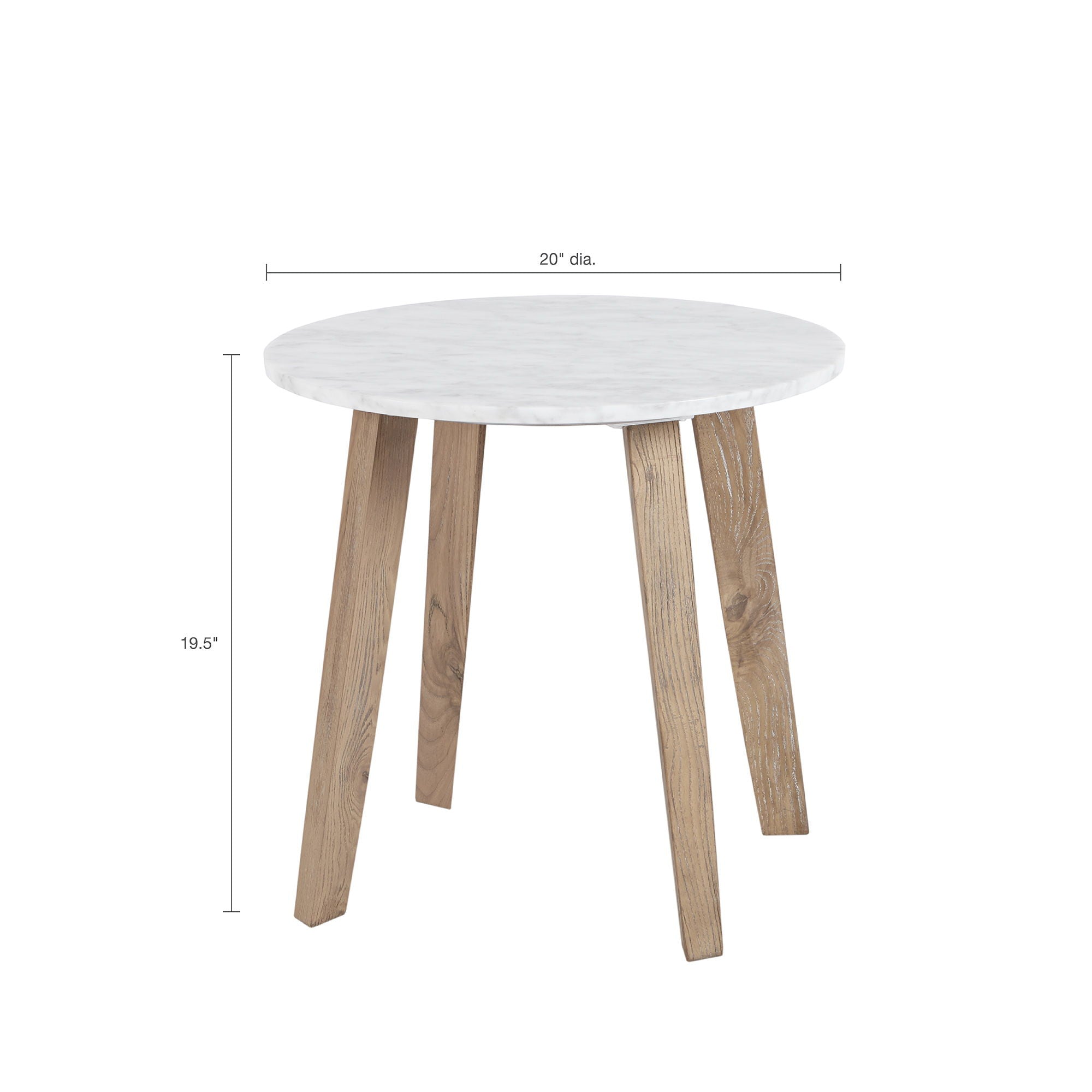 Milo - End Table - White