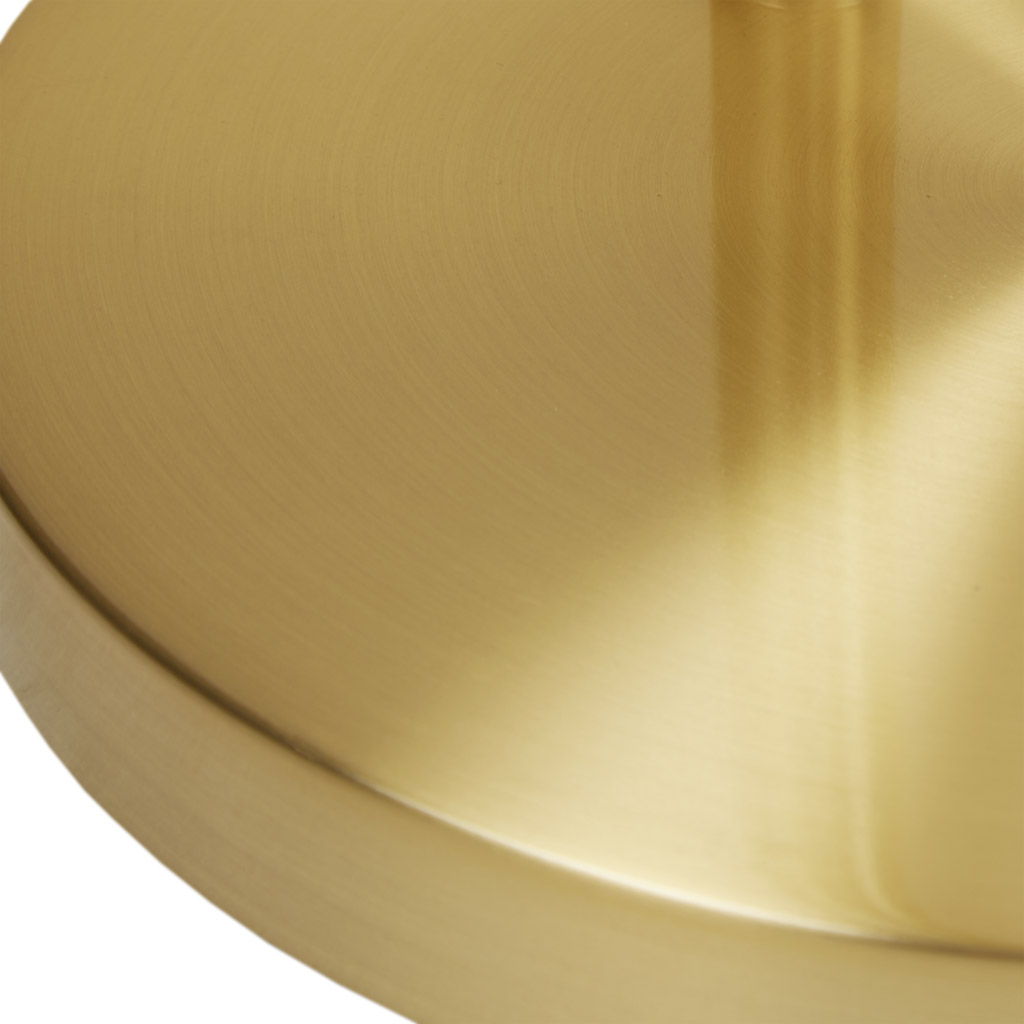 Laguna - Weave Shade Floor Lamp - Gold / Natural