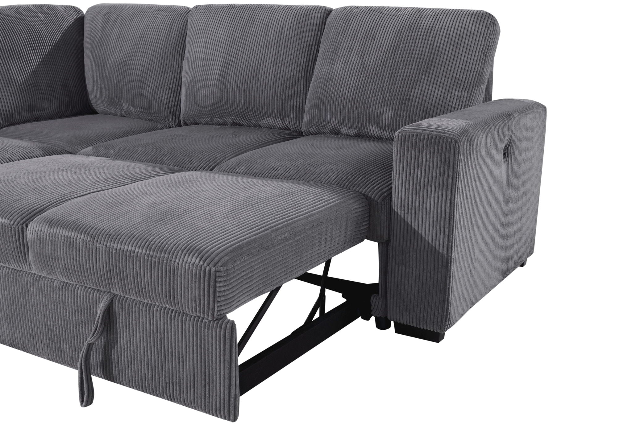 U2660 - Armless Loveseat - Gray