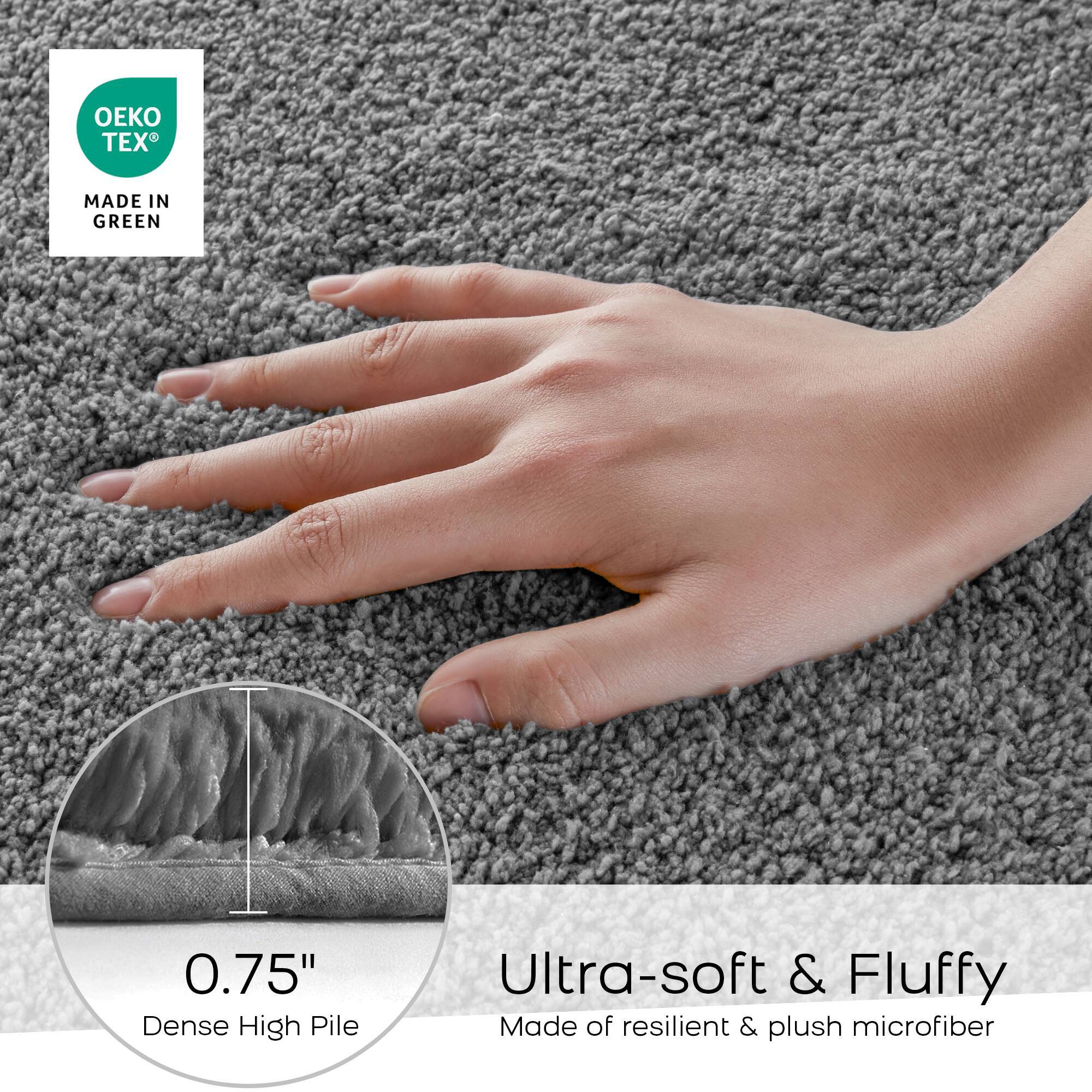 Marshmallow - 24" x 72" Bath Rug - Gray