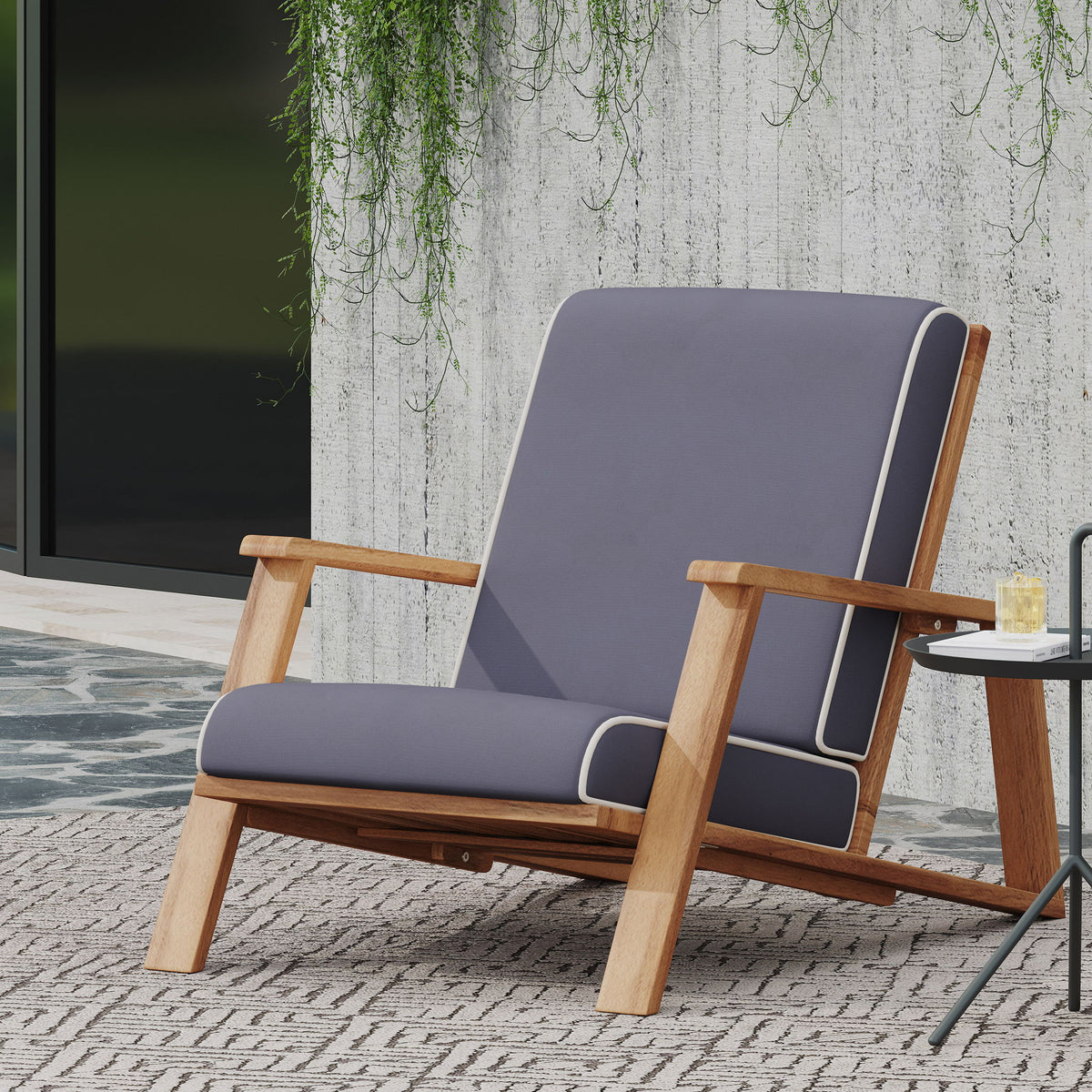 Patio Lounge Chair, Outdoor Club Chair