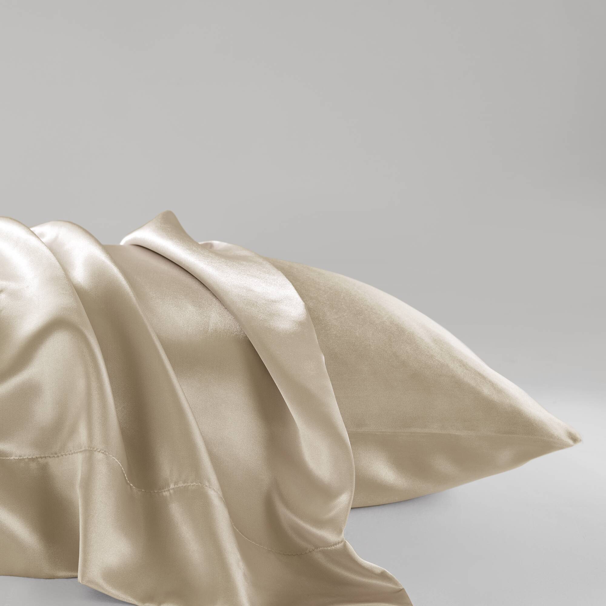 Satin - Standard Luxury Pillowcases (Set of 2) - Champagne