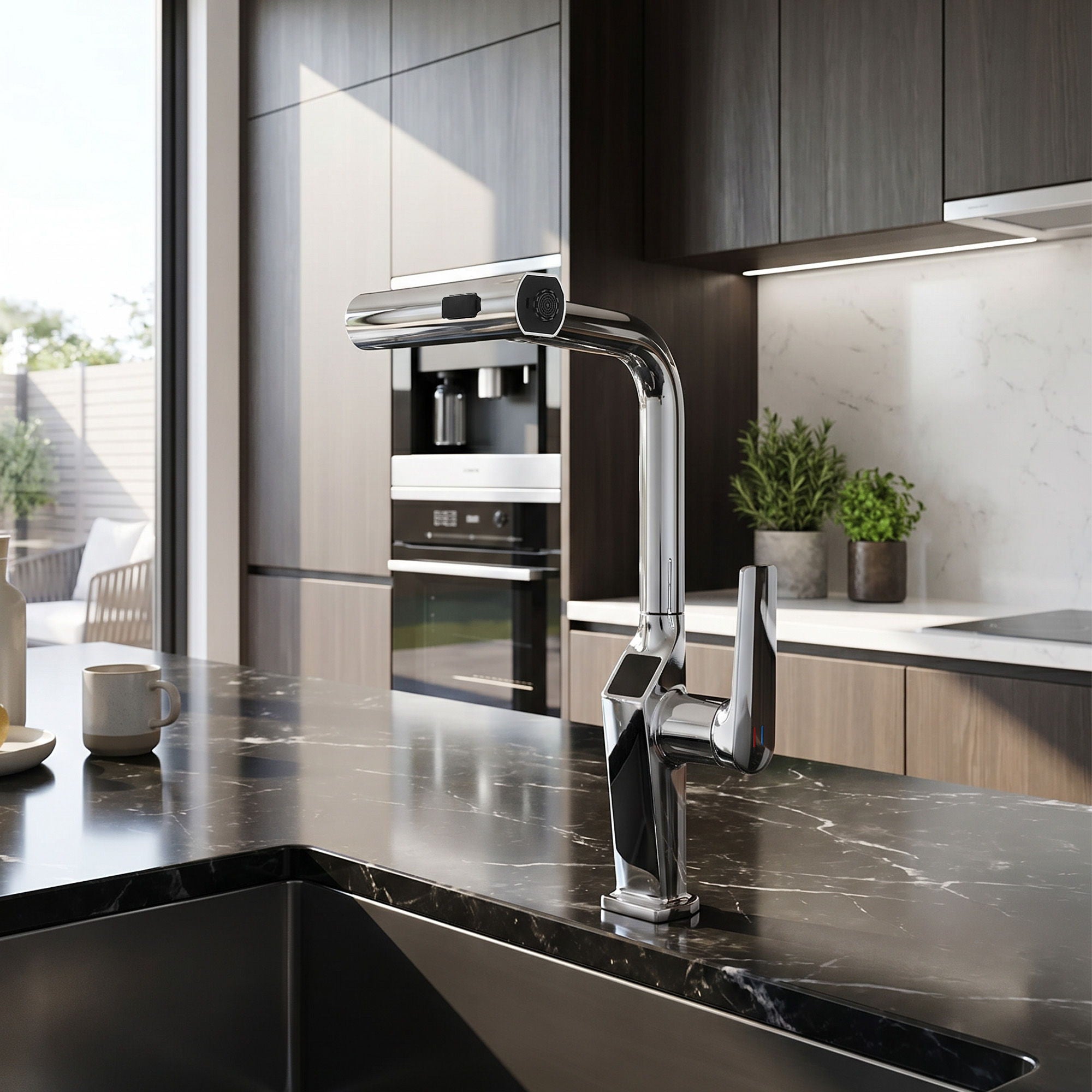 Touchless Kitchen Faucet With LED Display