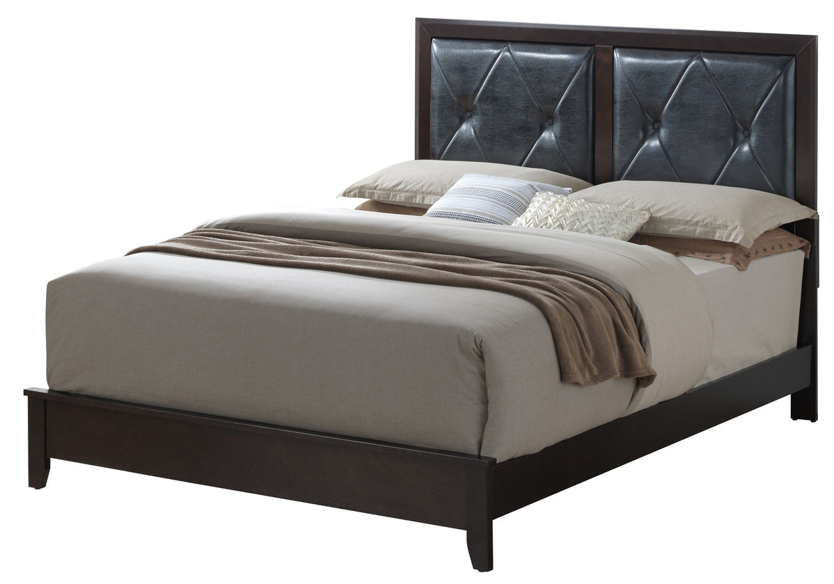 Padded Headboard Bed