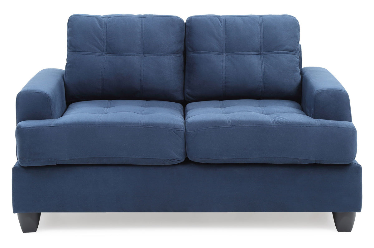 Stylish Transitional Loveseat For Two