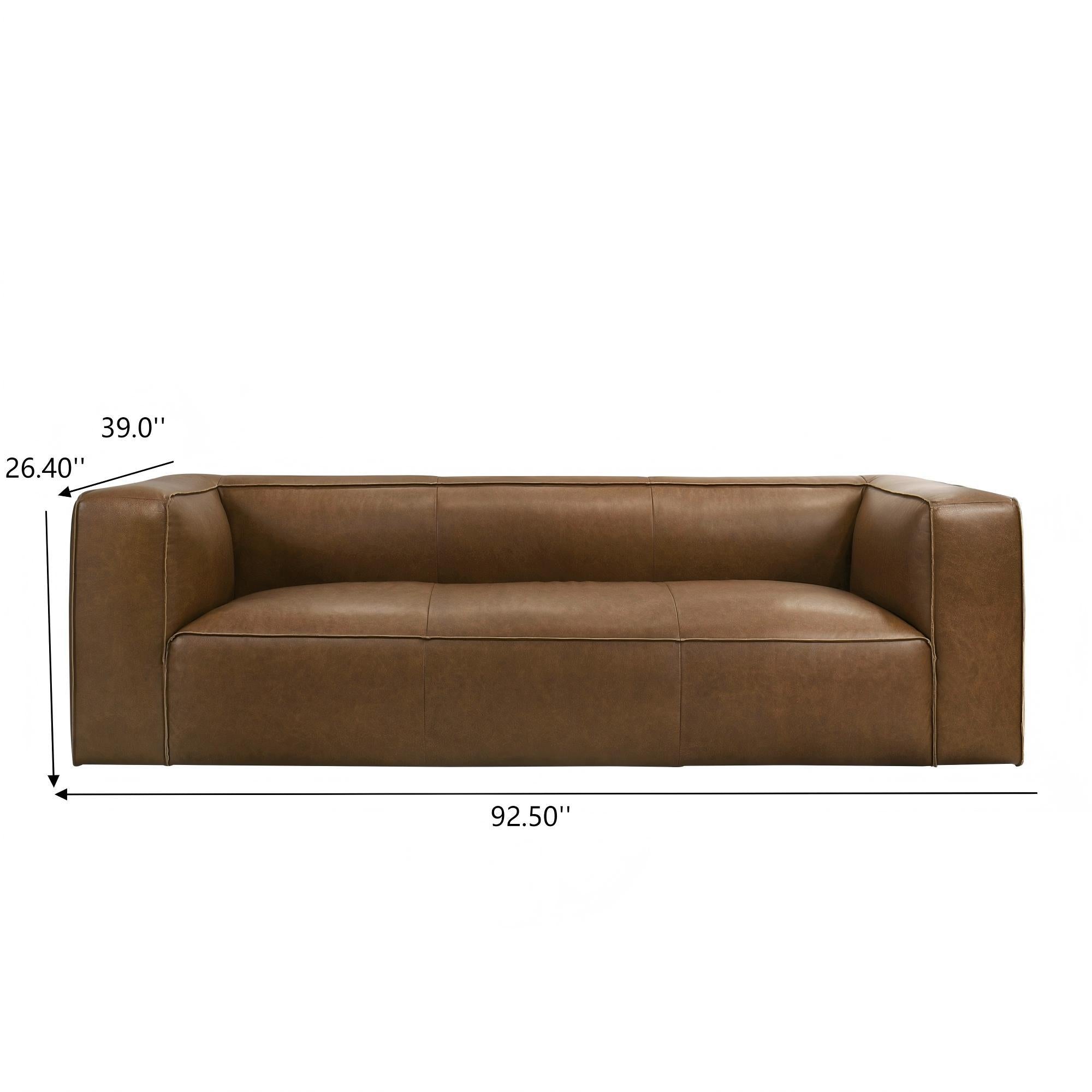 Colton - Sofa With Corner Blocked Frame - Tan