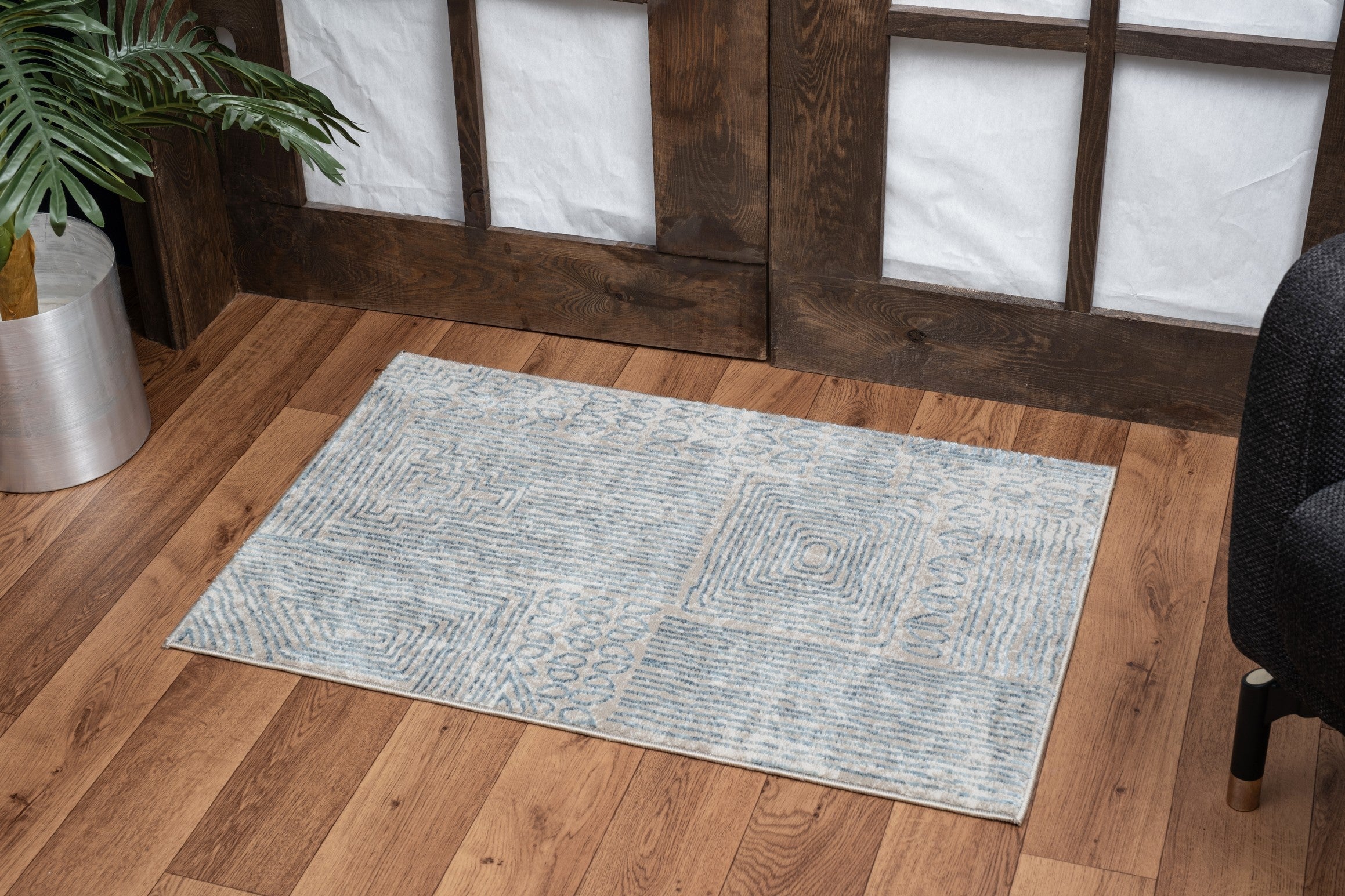 Elegance GC_CNC6009 Blue 7 ft. 10 in. x 10 ft. 3 in. Area Rug