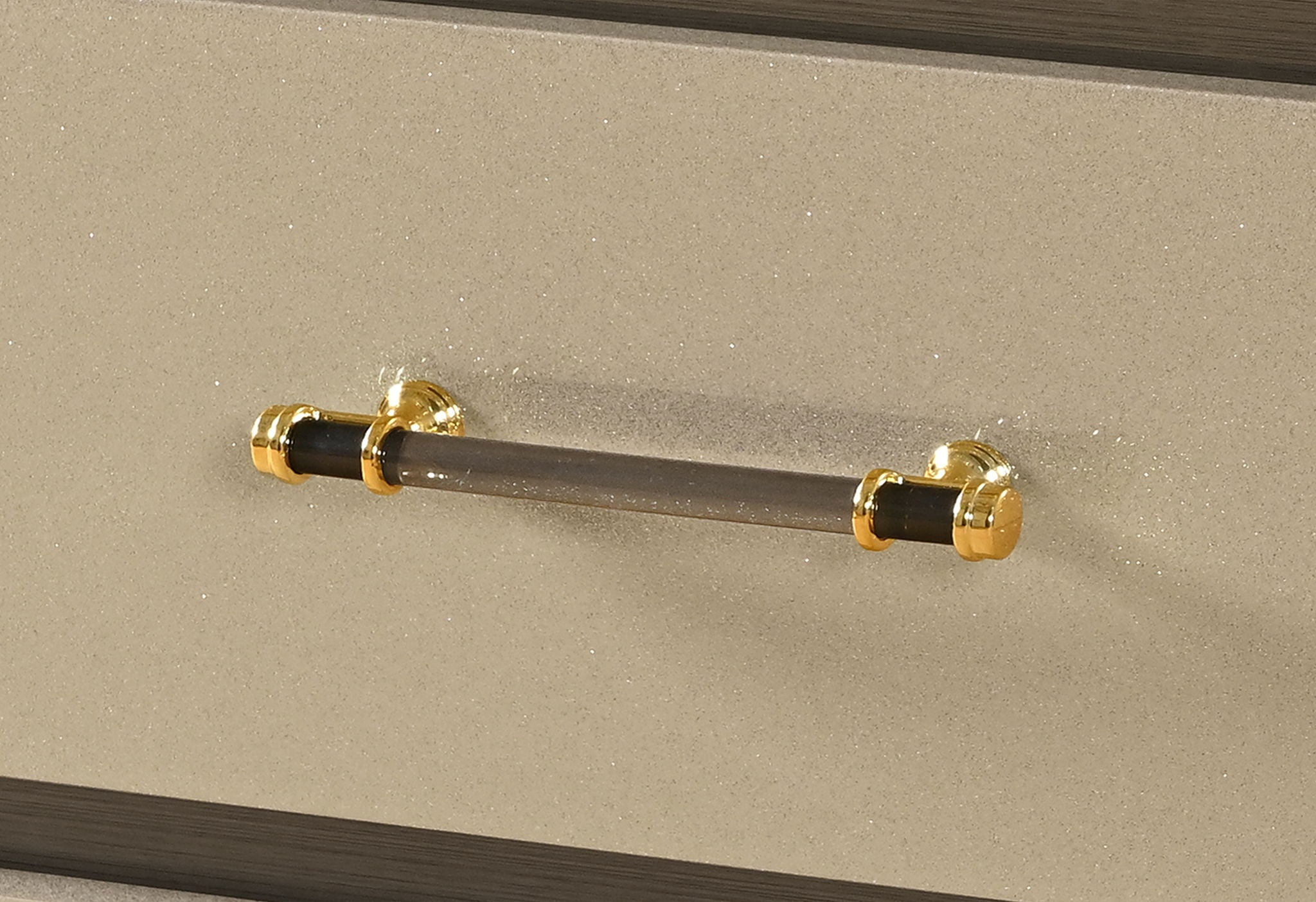 Genesis - Full Bed Footboard Side Rails And Slats - Gold