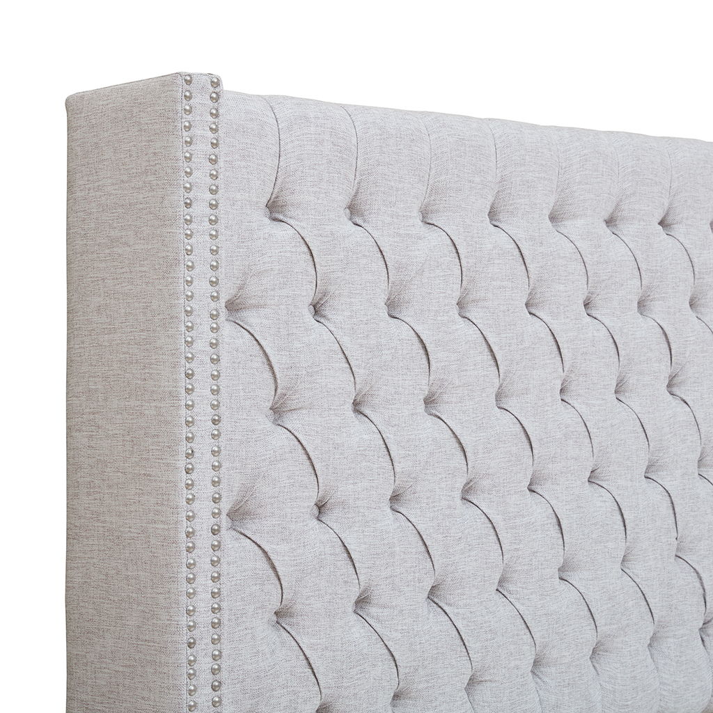 Amelia - King Upholstery Headboard - Gray