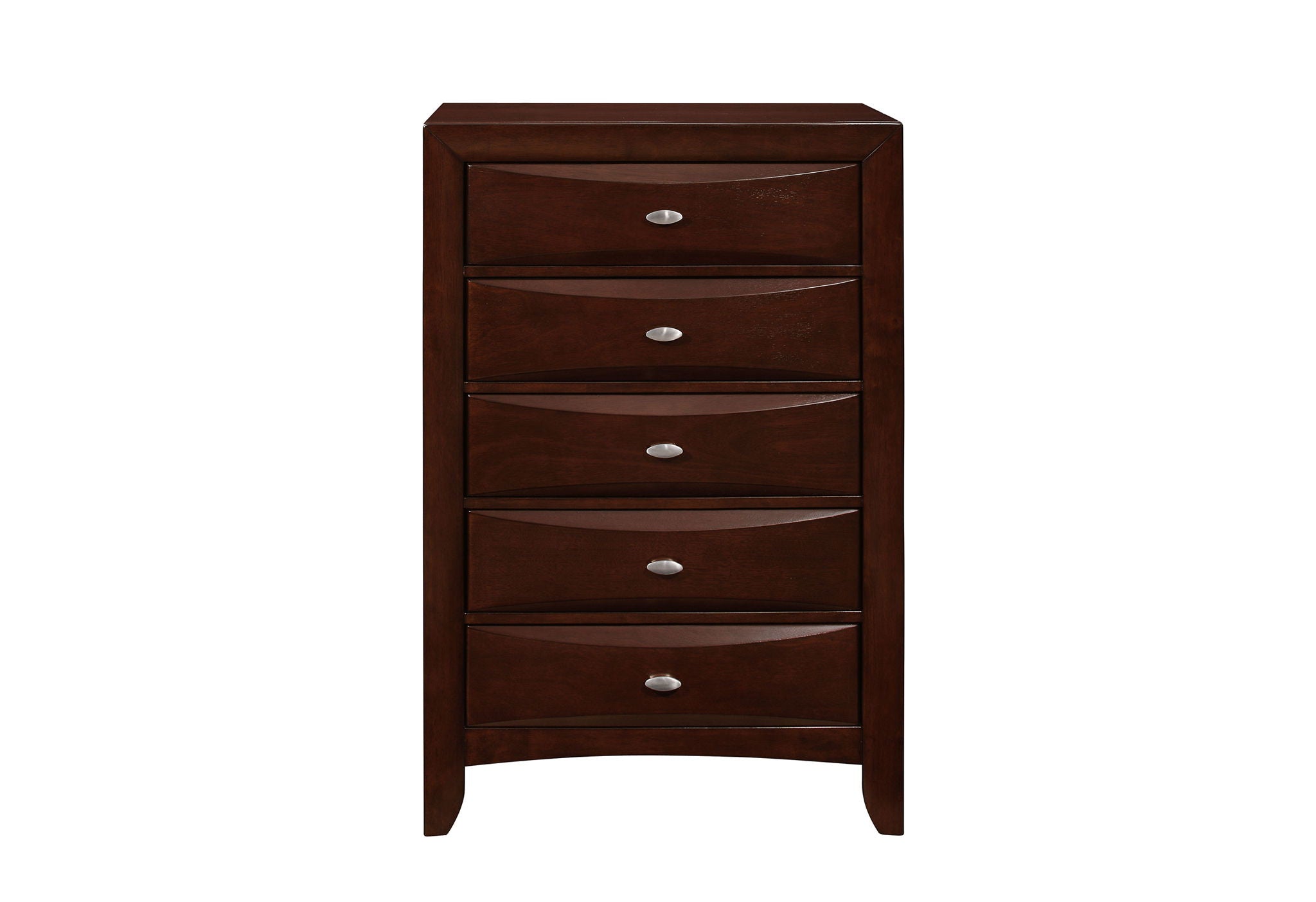 Linda - 5 Piece King Bedroom Set - Merlot