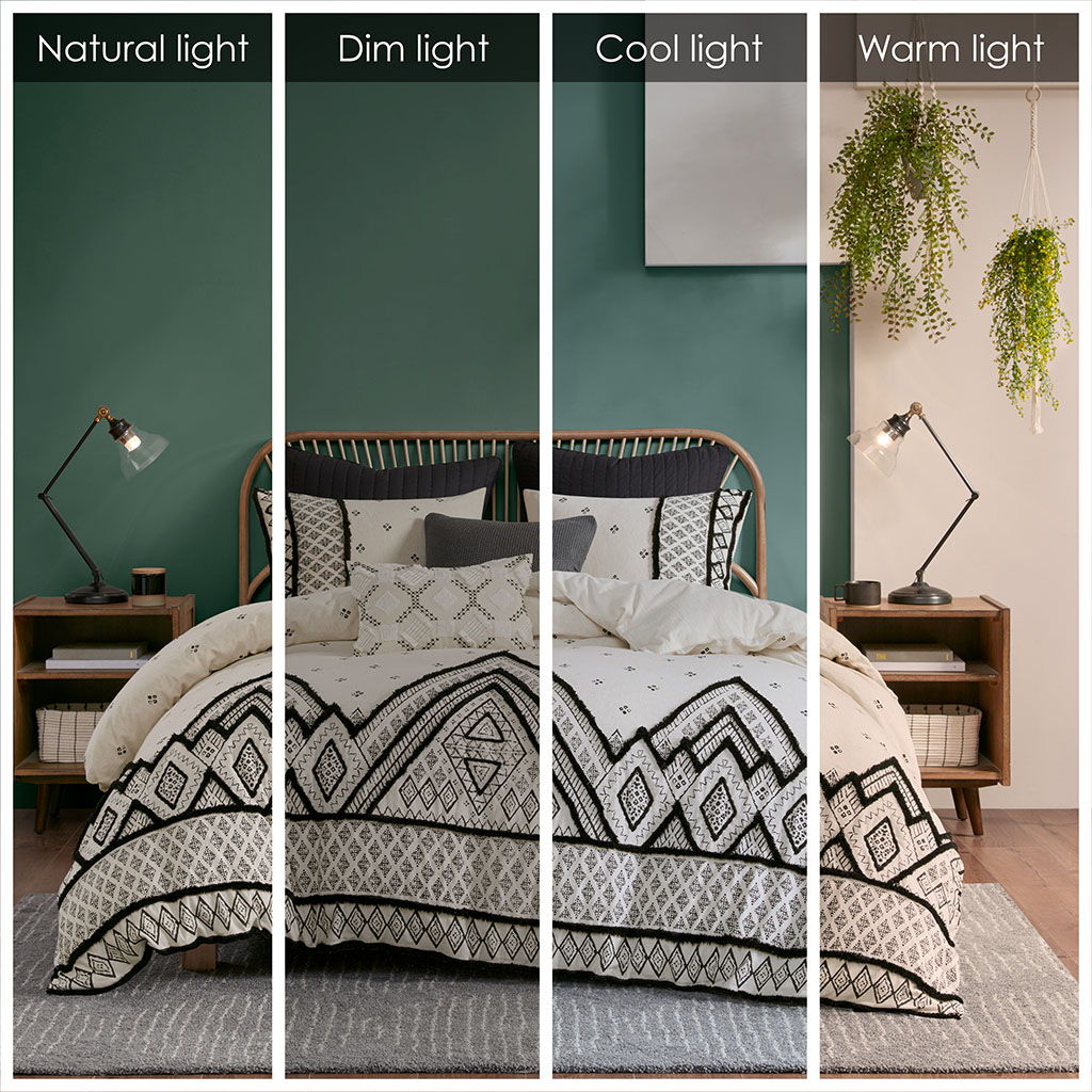 Marta - King 3 Piece Blended Duvet Cover Set - Natural