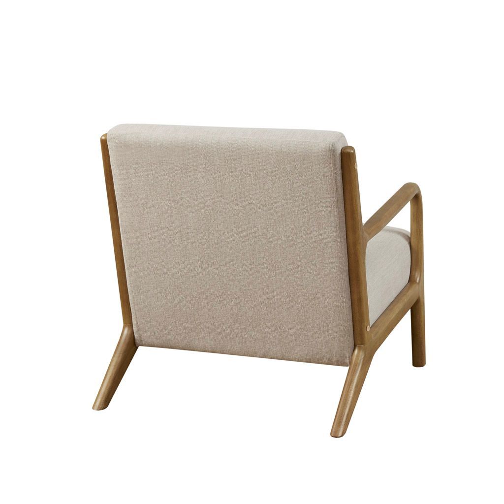 Novak - Mid-Century Modern Accent Armchair (Set of 2) - Cream