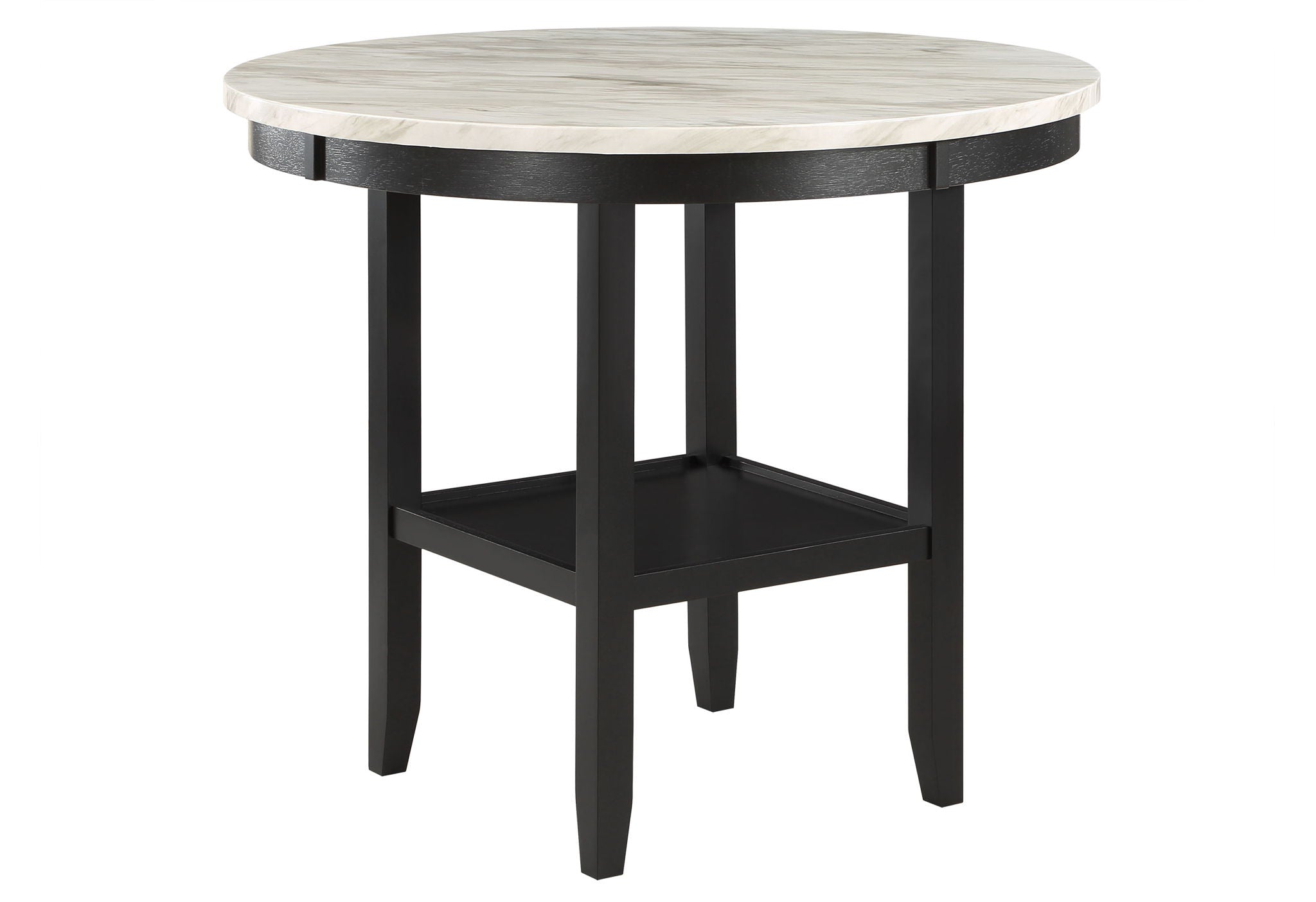 D40011 - 5 Piece Dining Room Set (D40011 Bar Table And D1622 Four Bar Stools) - Dark Gray