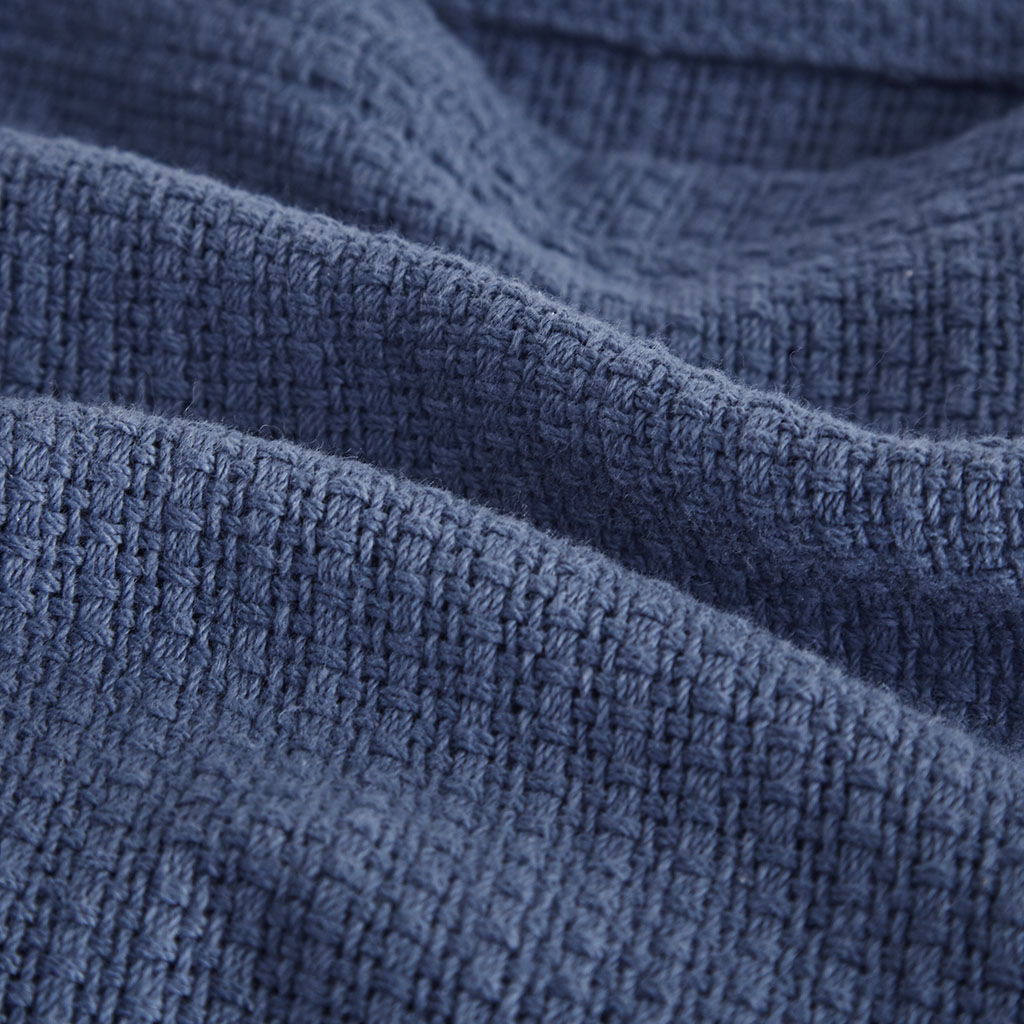Freshspun Basketweave - Twin Blanket - Navy