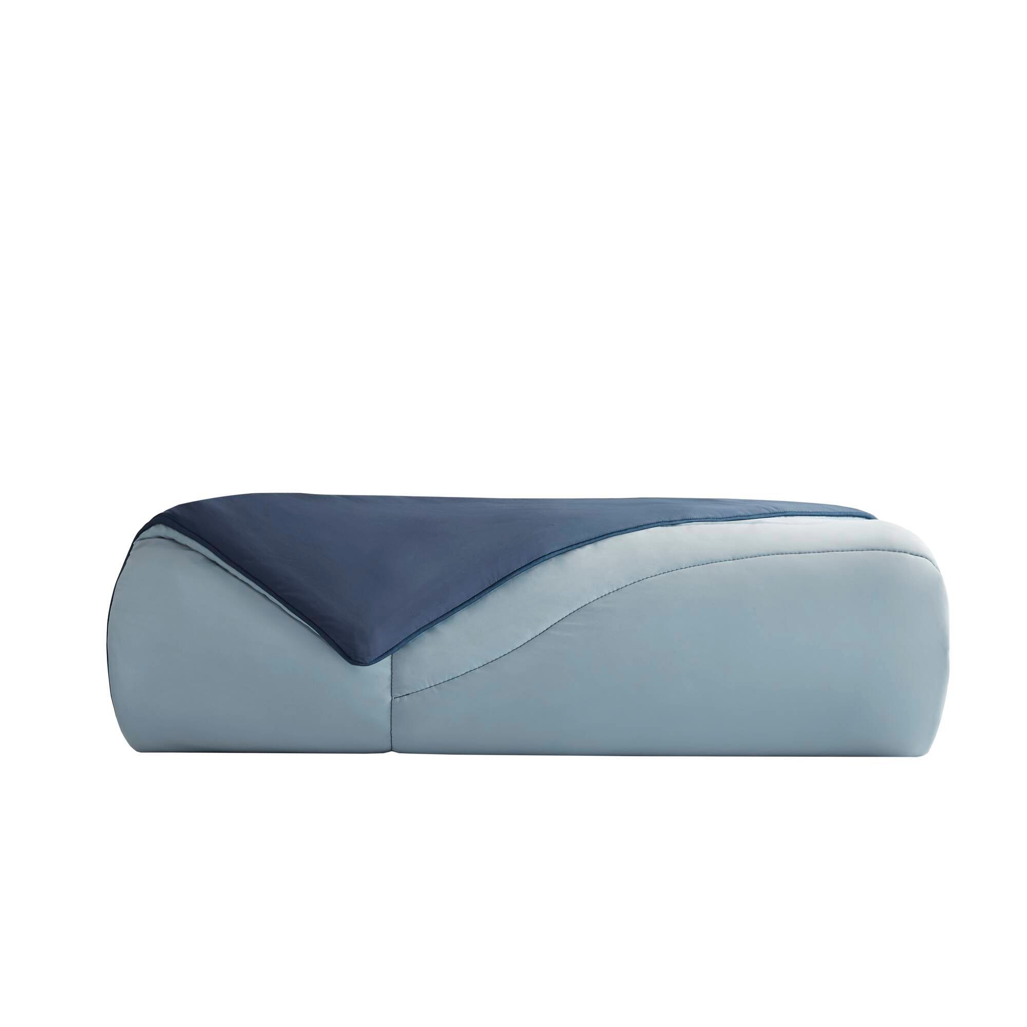 Cooling - Full/Queen Reversible Tencel Comforter Blanket - Blue