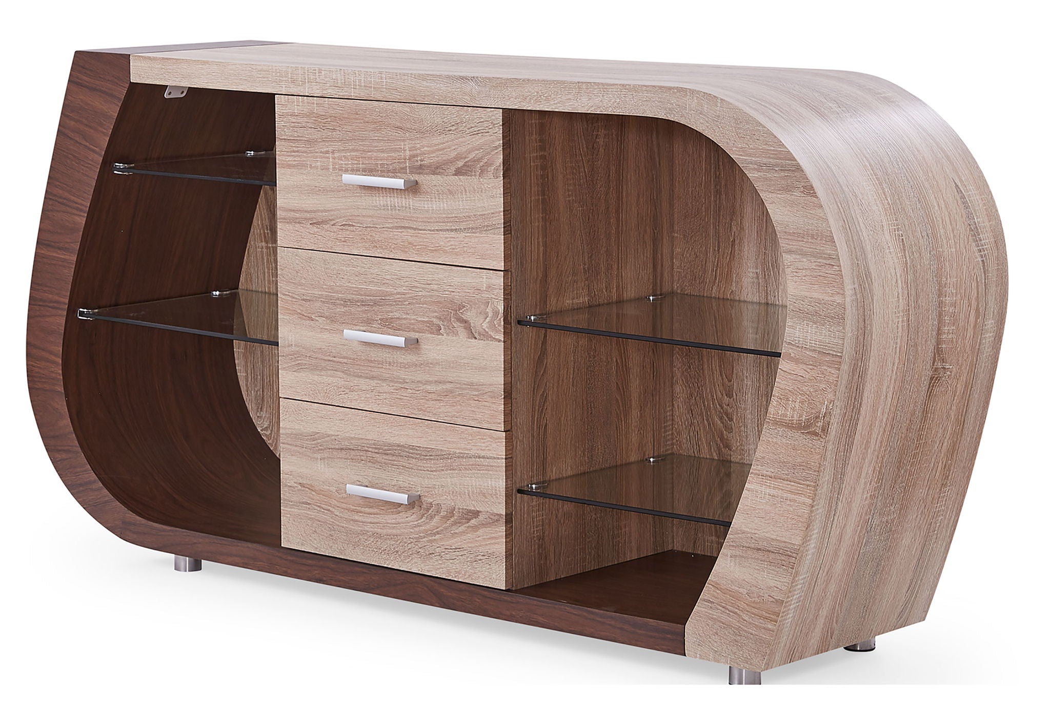 D4126N - Buffet - Dark Brown / Oak