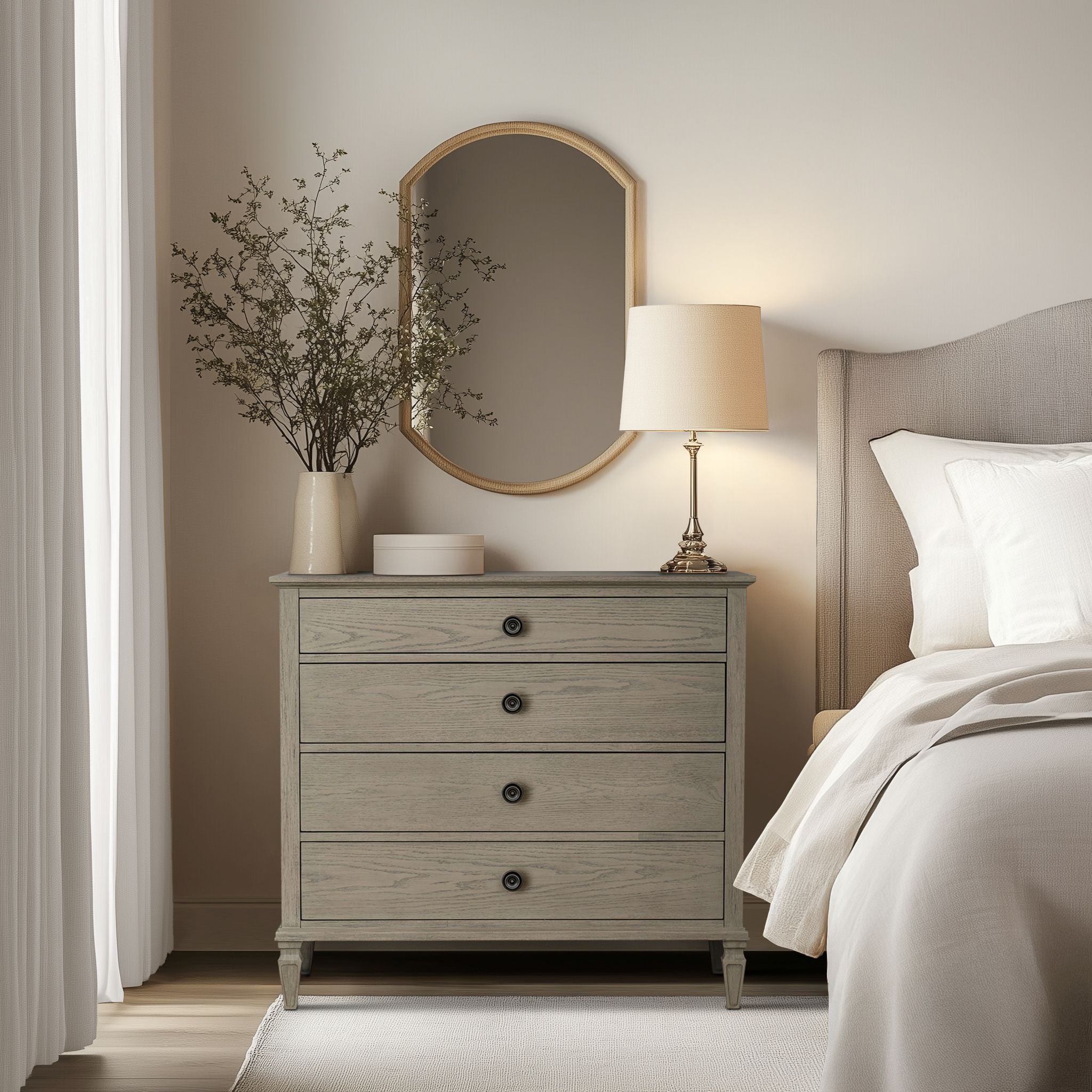 Victoria - 4-Drawer Dresser (40") - Reclaimed Gray