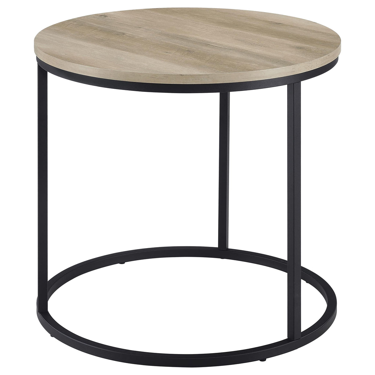 Arrize - Round Side End Table - Pine Wood