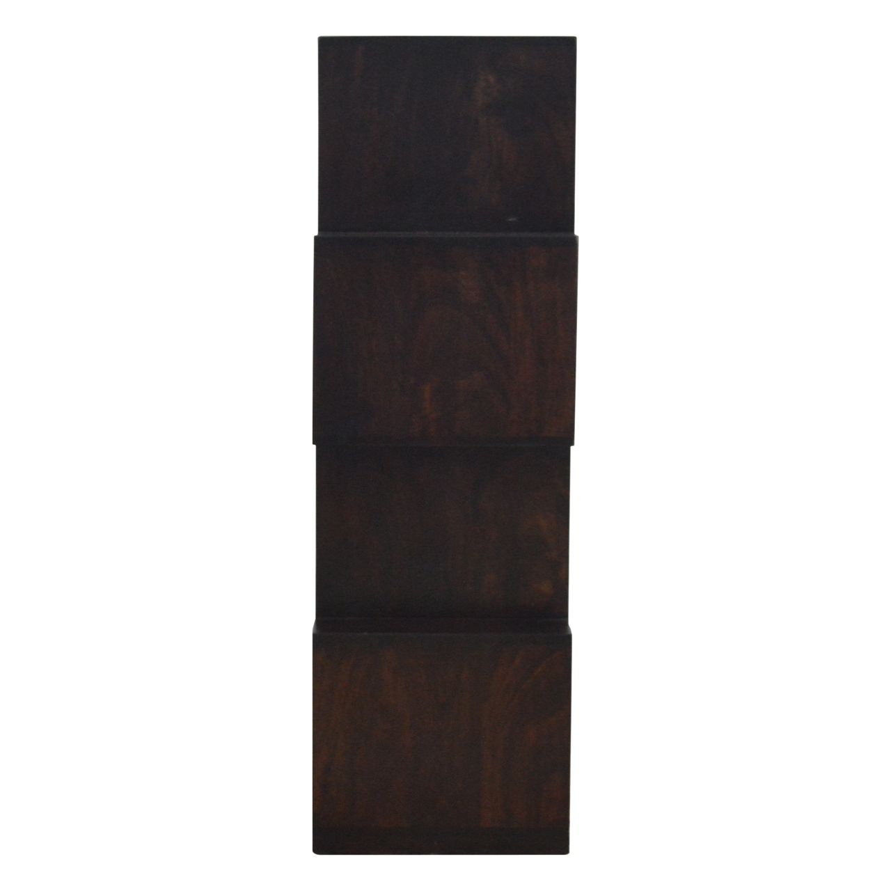 Zig Zag Display Unit - Antique Brown