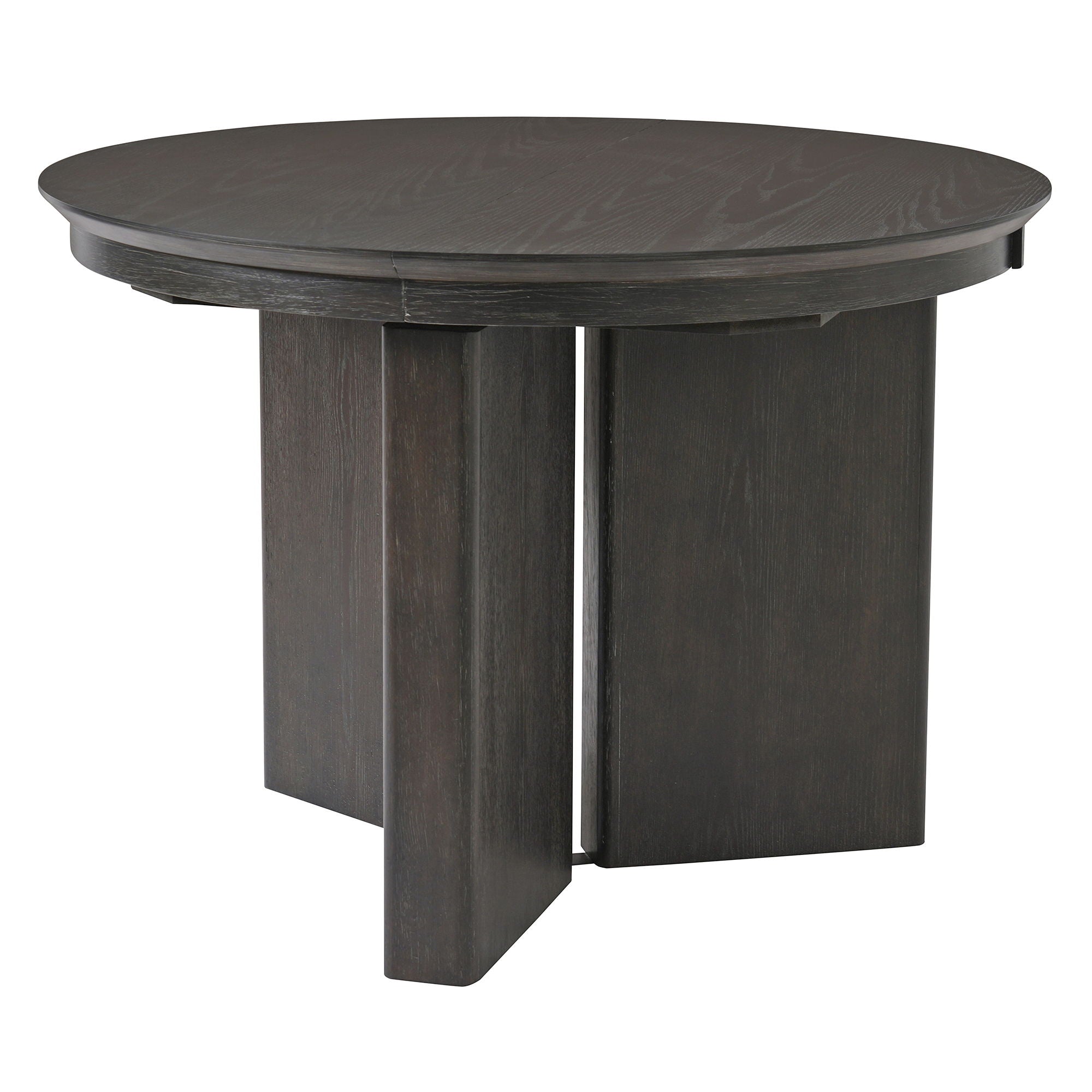 Oval Extendable Dining Table With Pedestal Base - Espresso