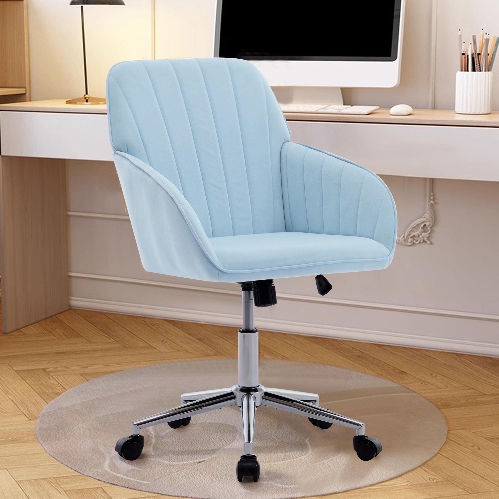 Adjustable Ergonomic Office Chair, Swivel Backrest Seat
