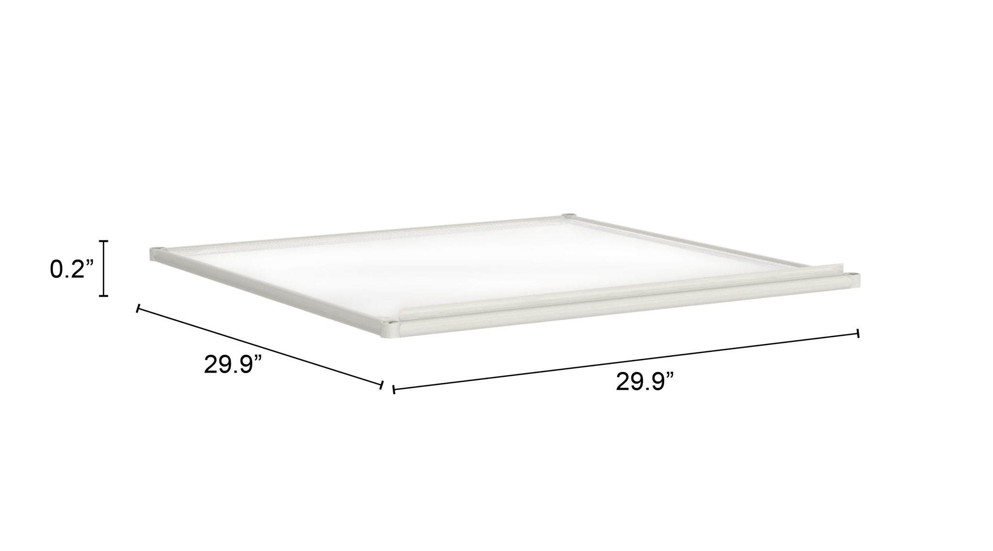 Zuo - Adjustable Shelf - Light Gray