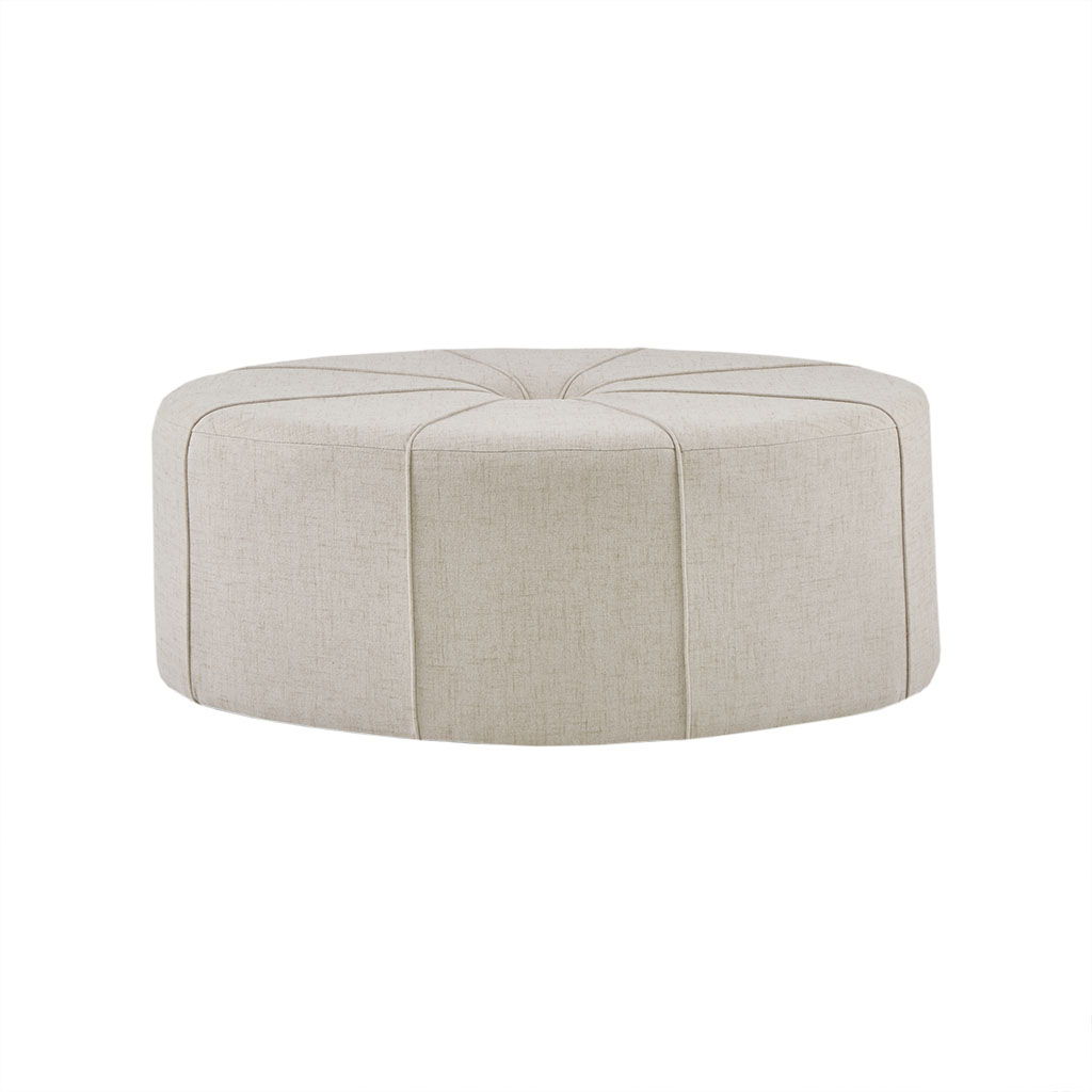 Ferris - Oval Ottoman - Cream