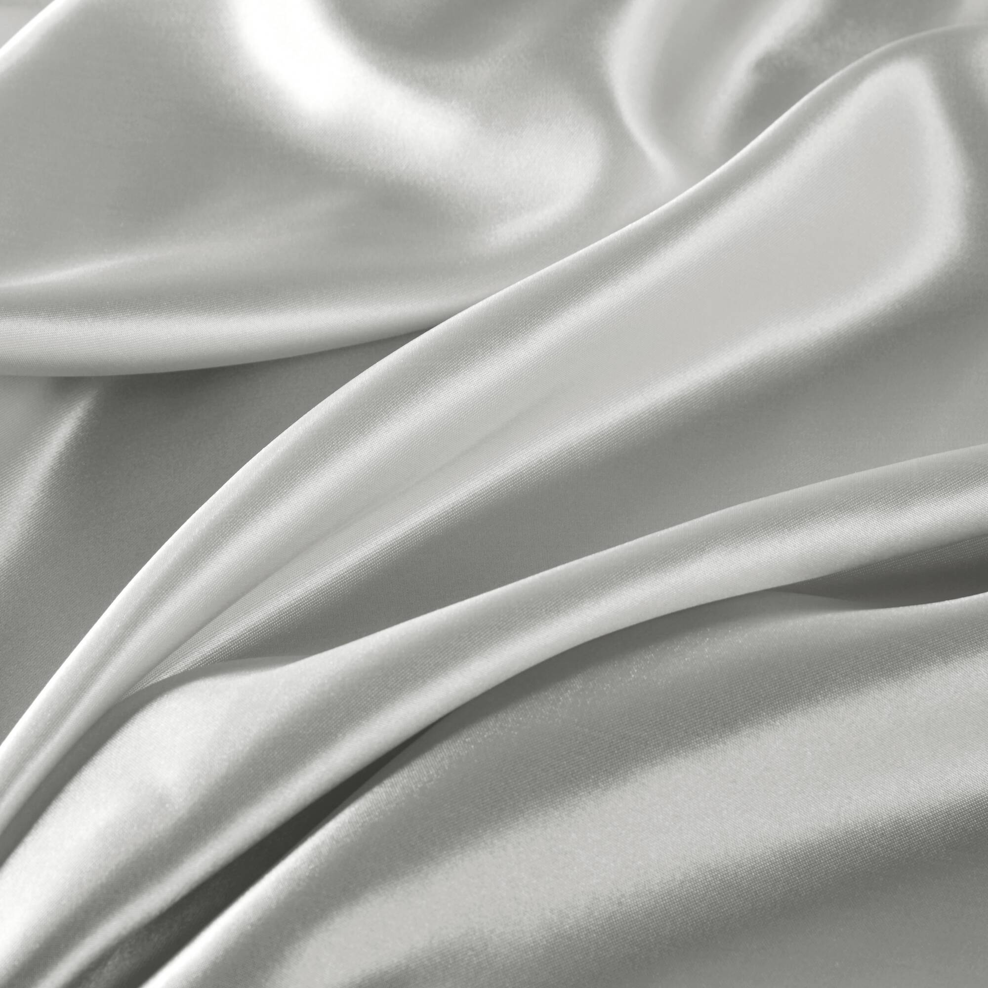 Satin - California King Wrinkle - Free Luxurious 6 Piece Sheet Set - Light Gray