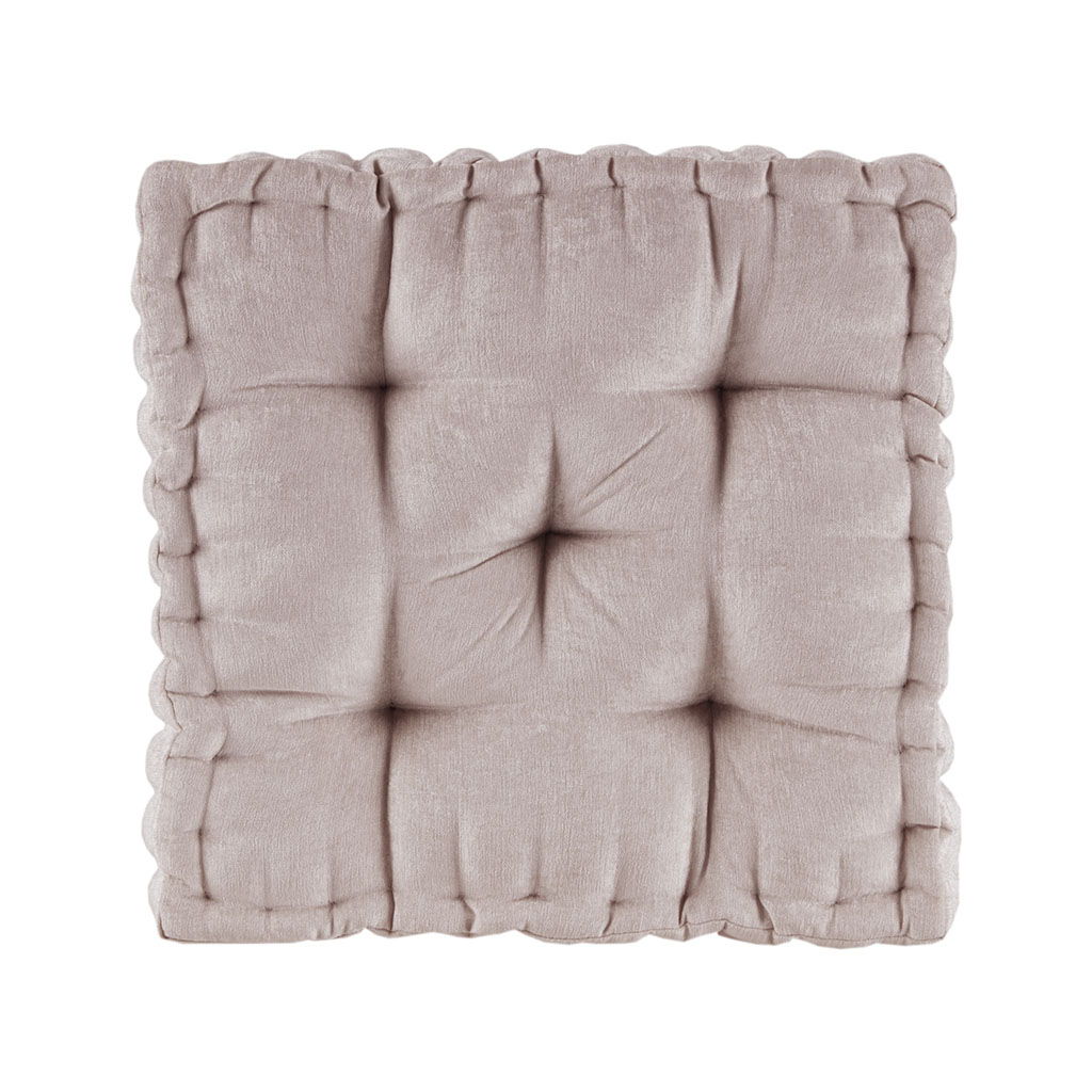 Azza - Square Floor Pillow Cushion - Blush