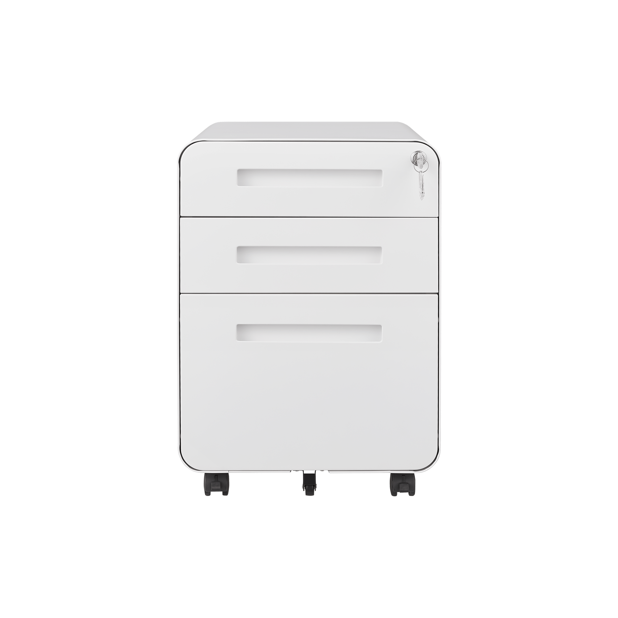 3 Drawer Mobile File Cabinet Under Desk Office,Simple Style Versatile Storage Cabinet for Legal/Letter/A4 Files, 5 Wheel Design Anti-Tilting Cold Rolled Steel Waterproof Moisture-Proof Black