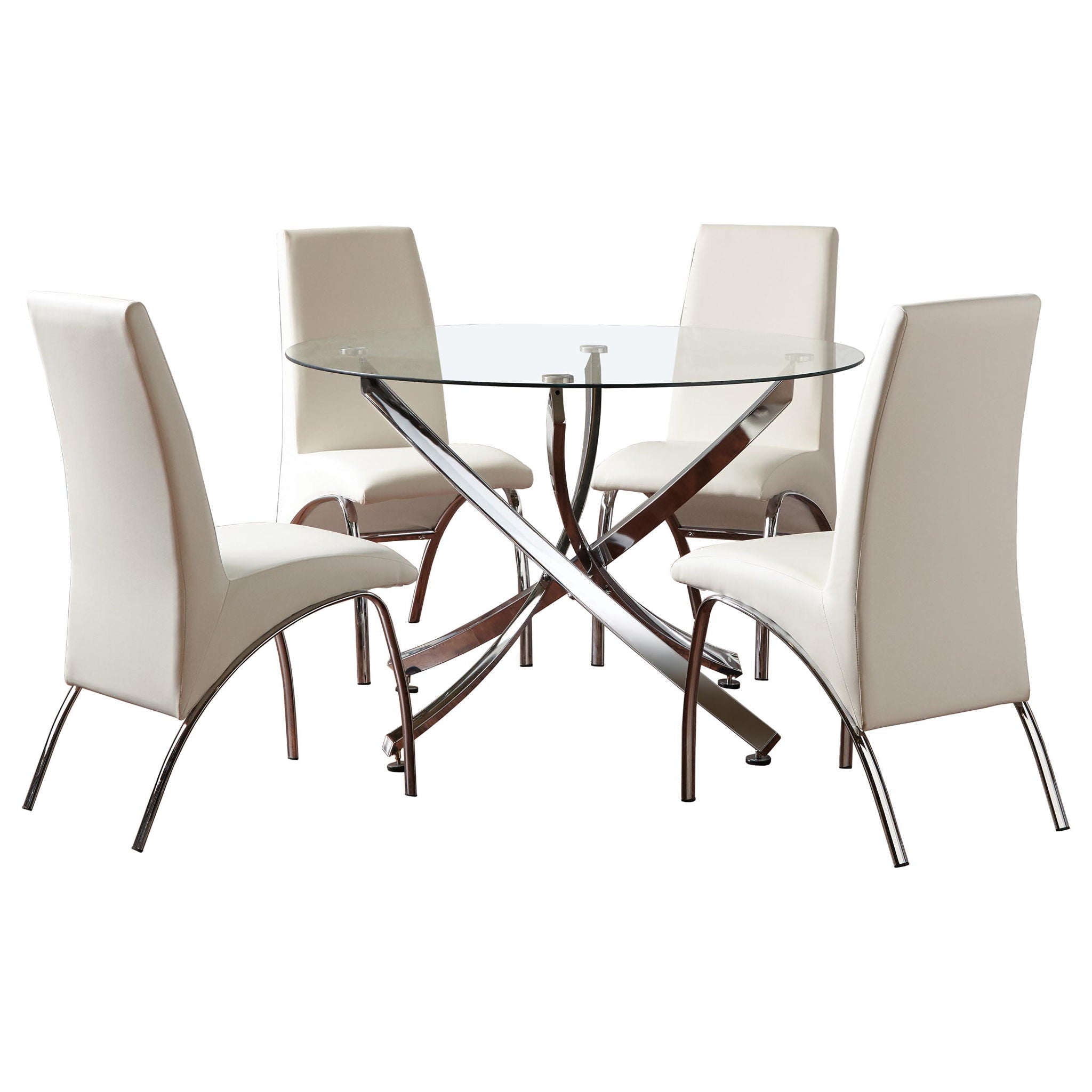 Compson - 5 Piece Dining Set - Chrome
