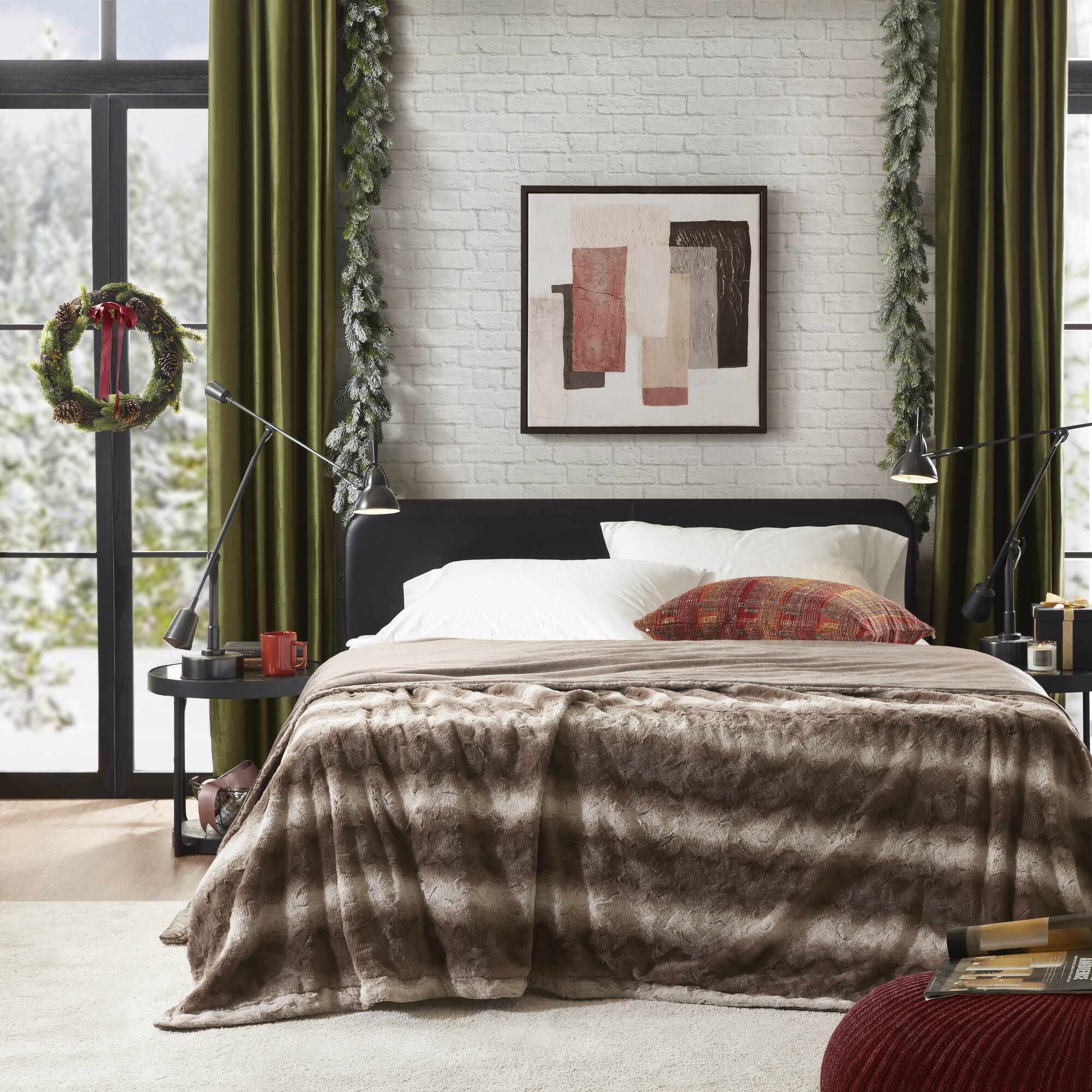 Zuri - 66" x 90" Blanket - Brown