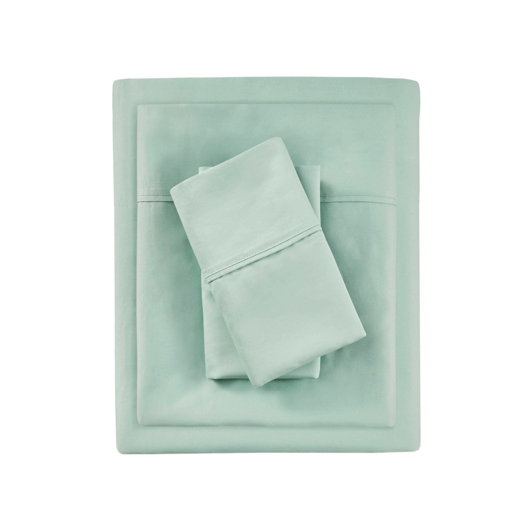 1000 Thread Count - HeiQ Smart Temperature Cotton Blend 4-Piece Sheet Set - Seafoam