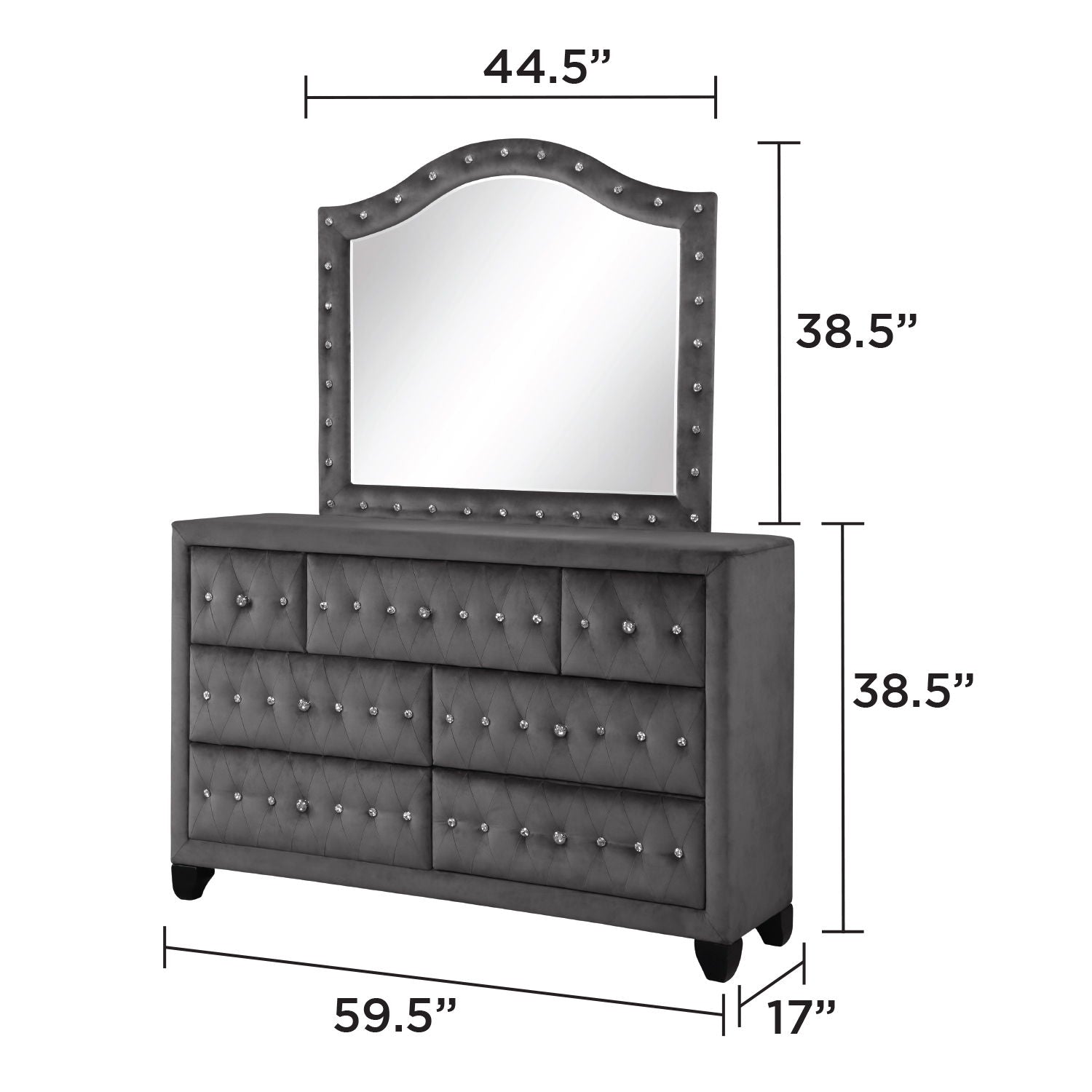Sophia - Upholstered Bedroom Set