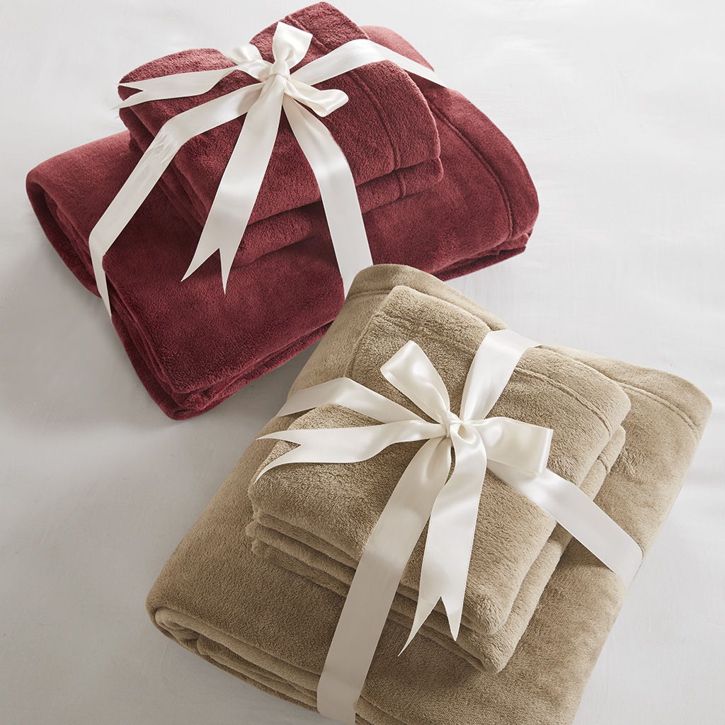 Soloft Plush - 4 Piece Queen Micro Plush Sheet Set - Burgundy