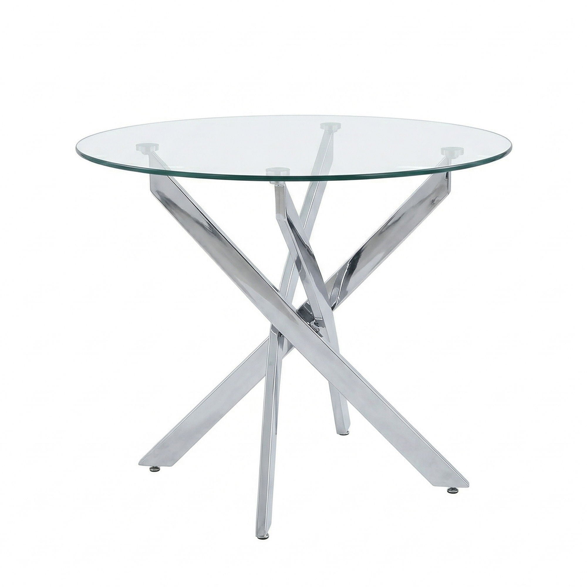 Round Dining, Kitchen Table For Dining Room - Chrome