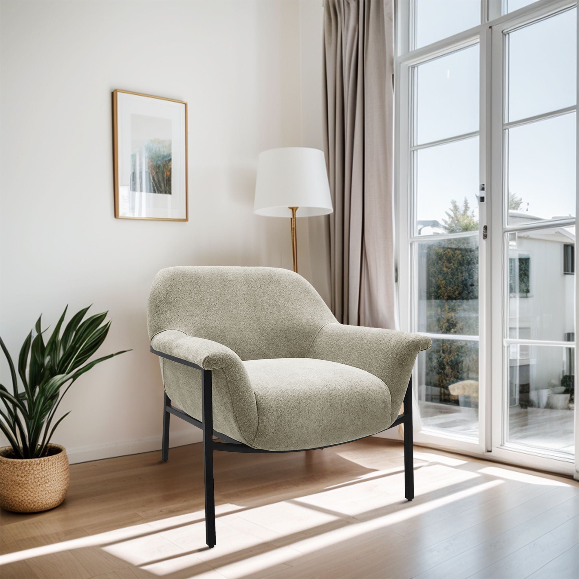 Sabrina - Accent Chair - Beige
