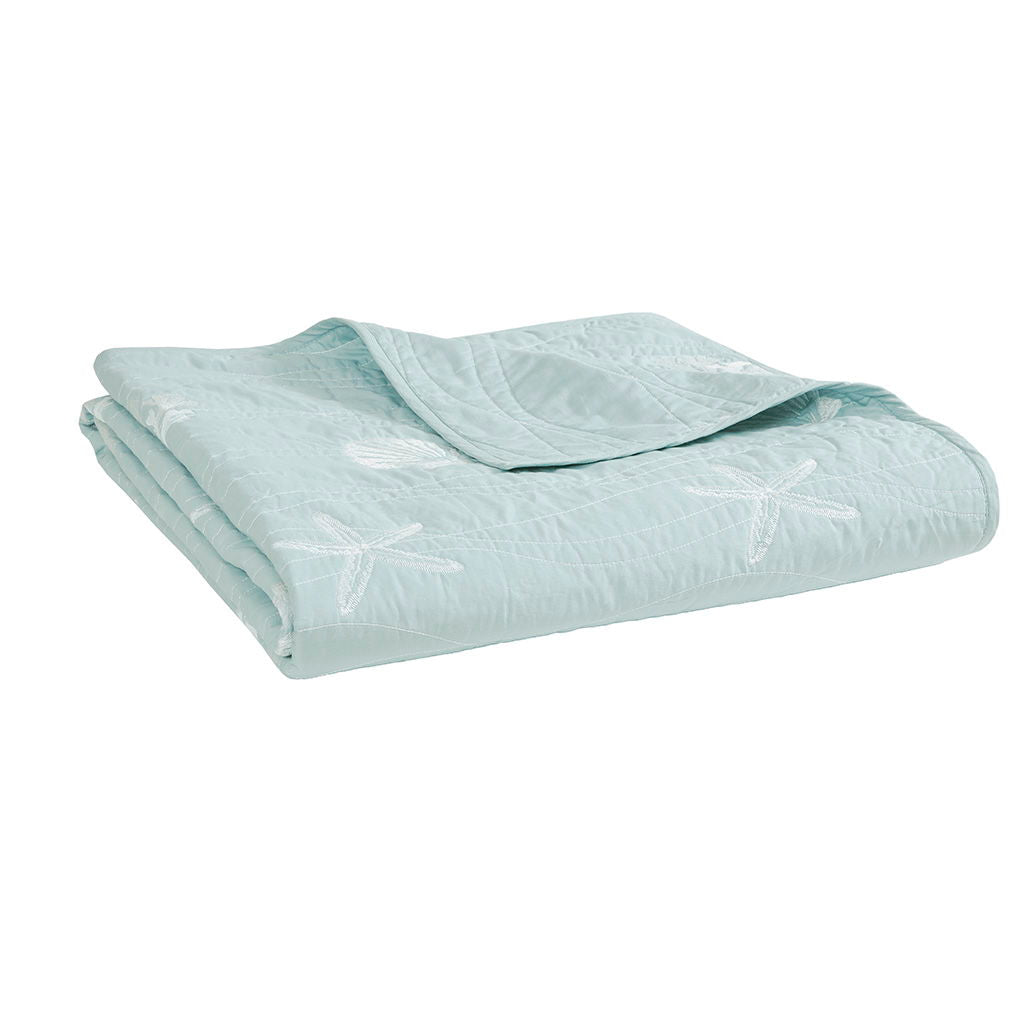 Seaside - King 4 Piece Coverlet Set - Seafoam