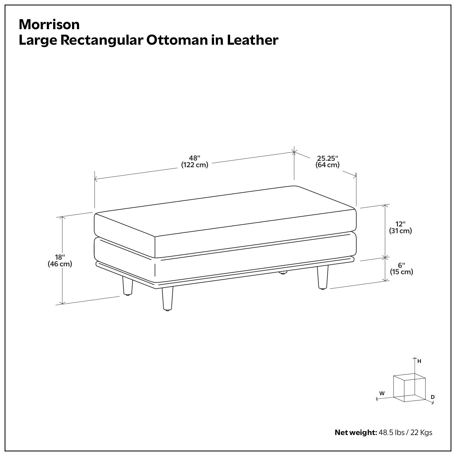 Morrison - Handcrafted Ottoman