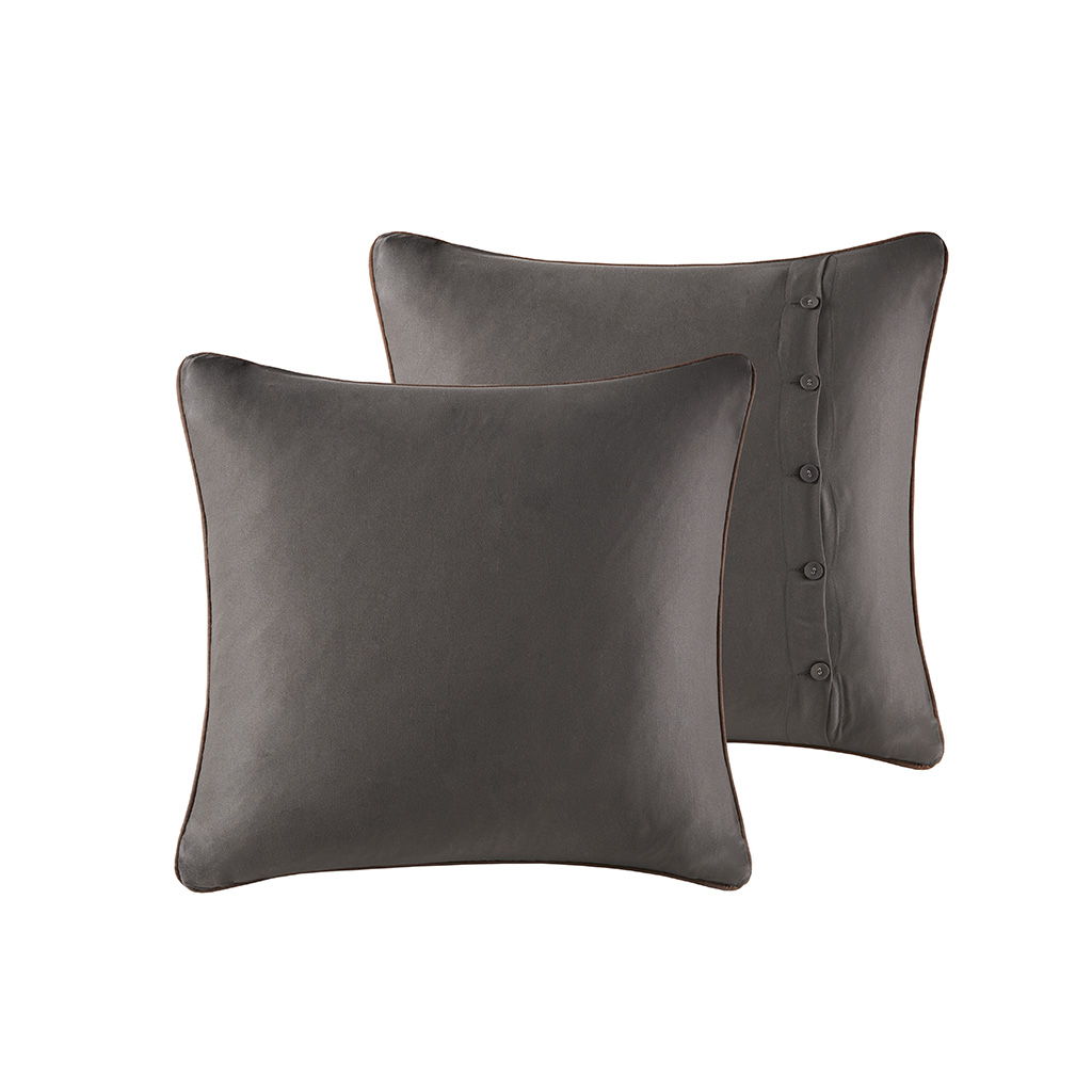 Bitter Creek - Queen Oversized Comforter Set - Gray / Brown