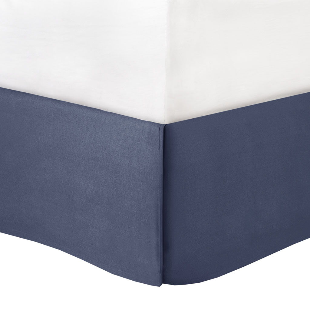 Powell - King Embroidered Comforter (Set of 8) - Navy