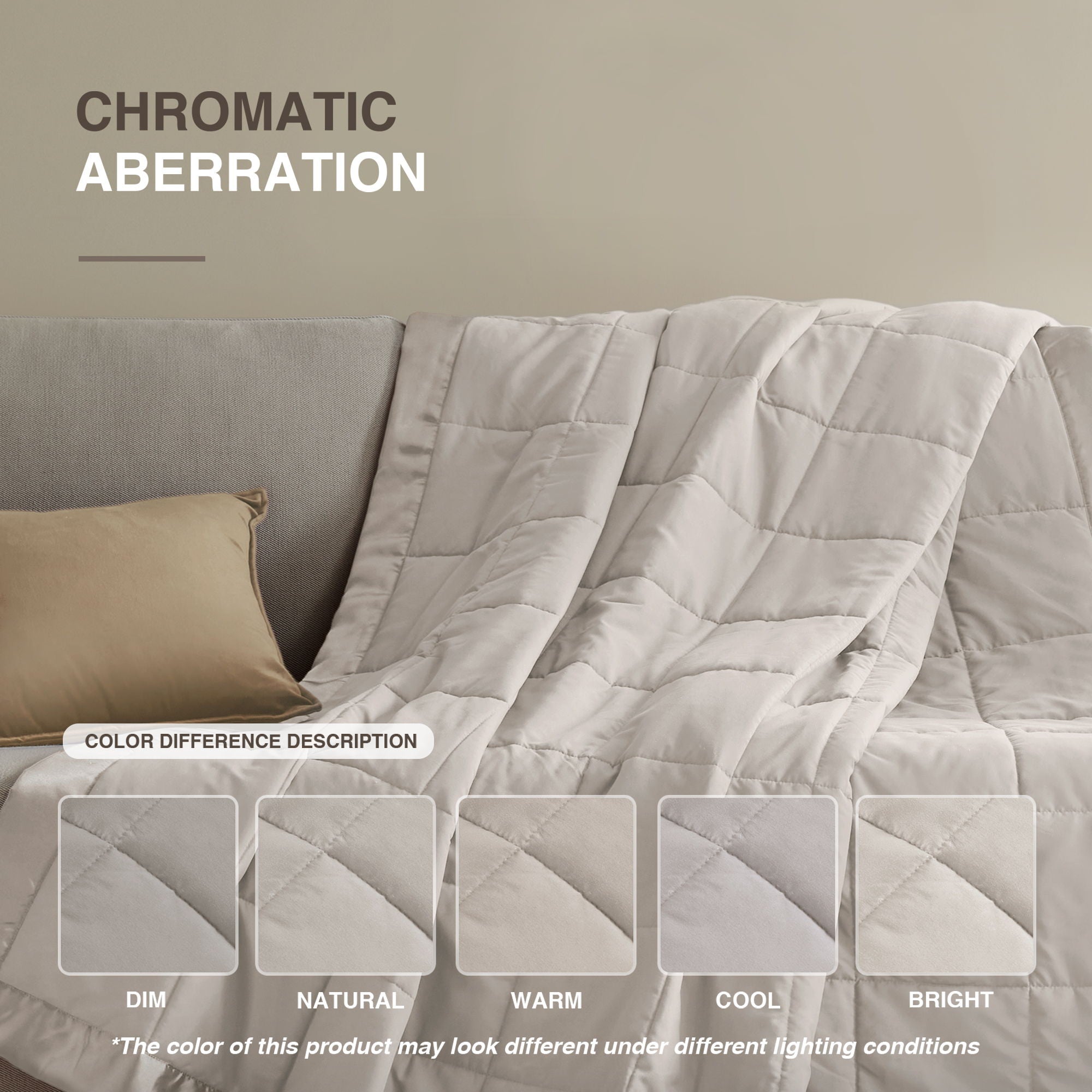 Windom - All Season Hypoallergenic Blanket With 3M Scotchgard - Gray