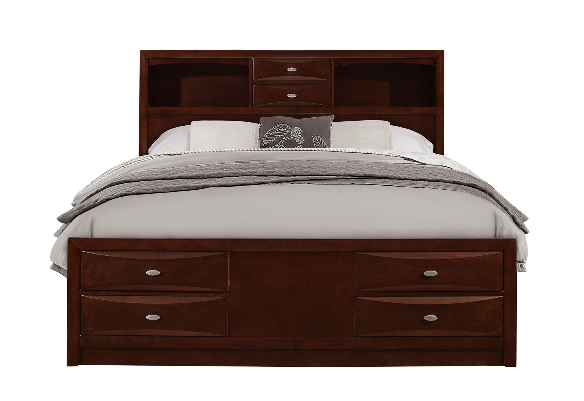 Linda - Queen Bed Side Rails - New Merlot