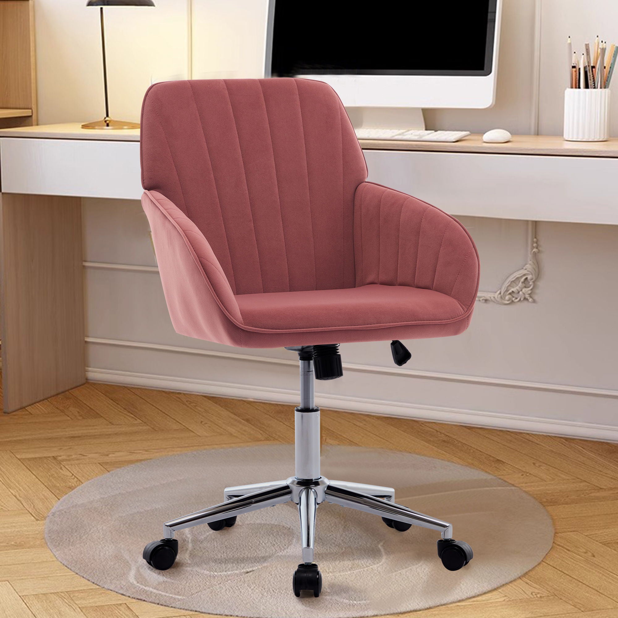 Adjustable Ergonomic Office Chair, Swivel Backrest Seat