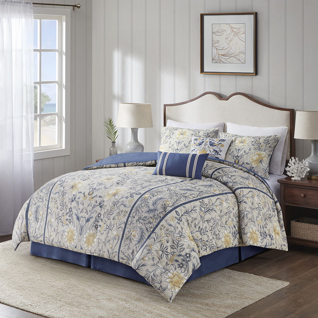 Livia - Queen 6 Piece Comforter Set - Multi