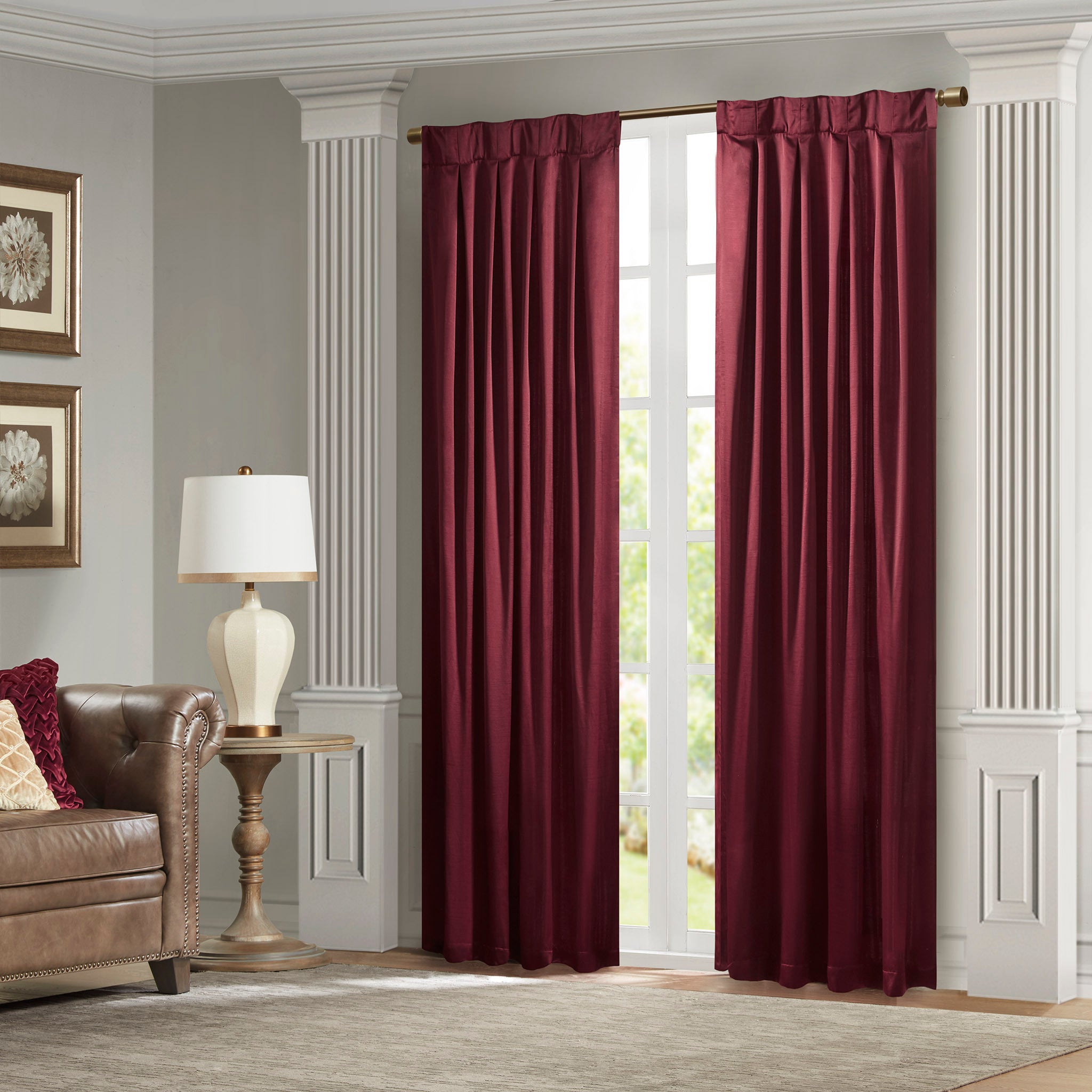 Pleat Curtain Panel with Tieback (Single)